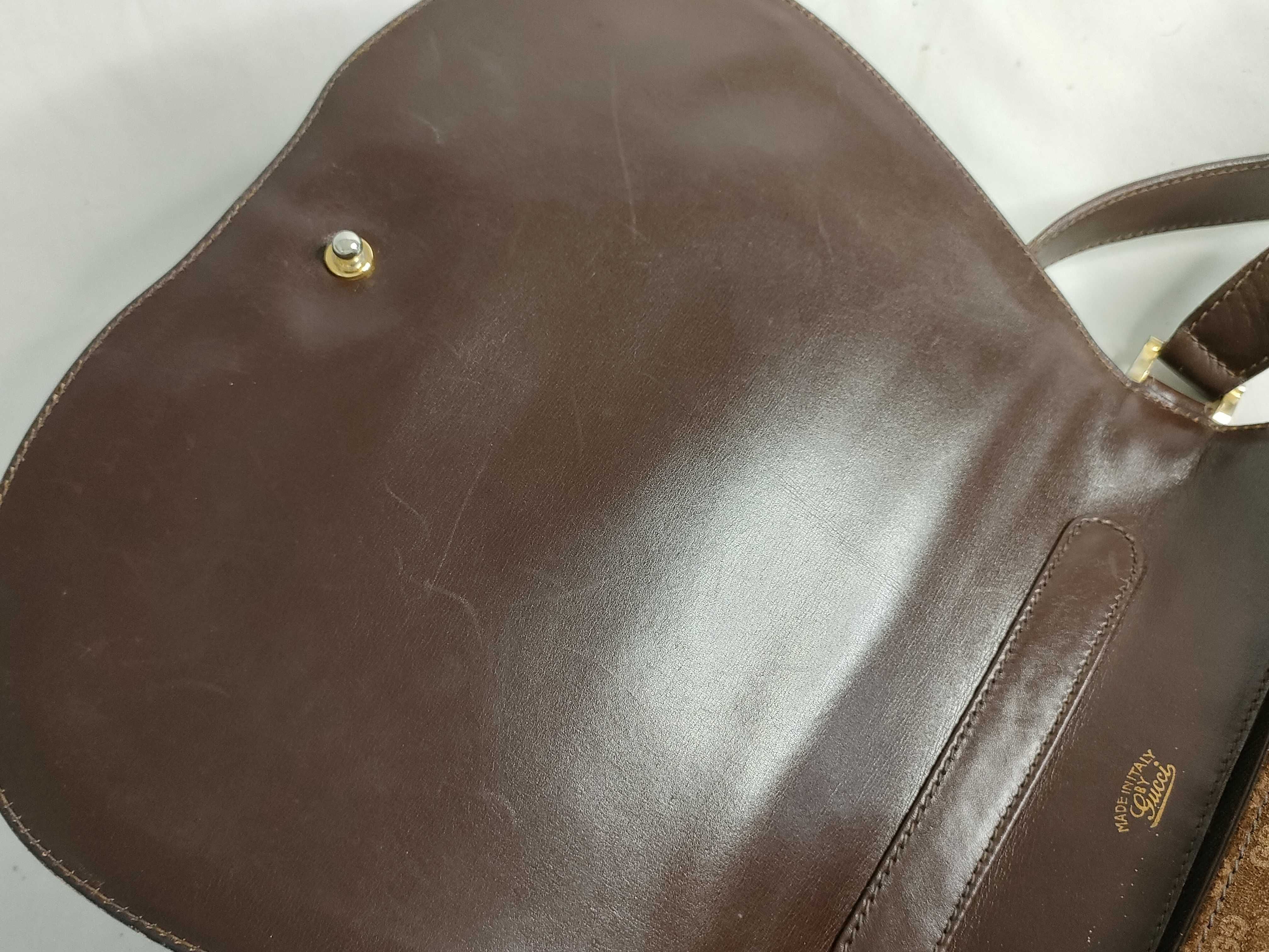 GG Micro GG Shoulder Bag, Suede Leather, Brown Shoulder Bag — view 8