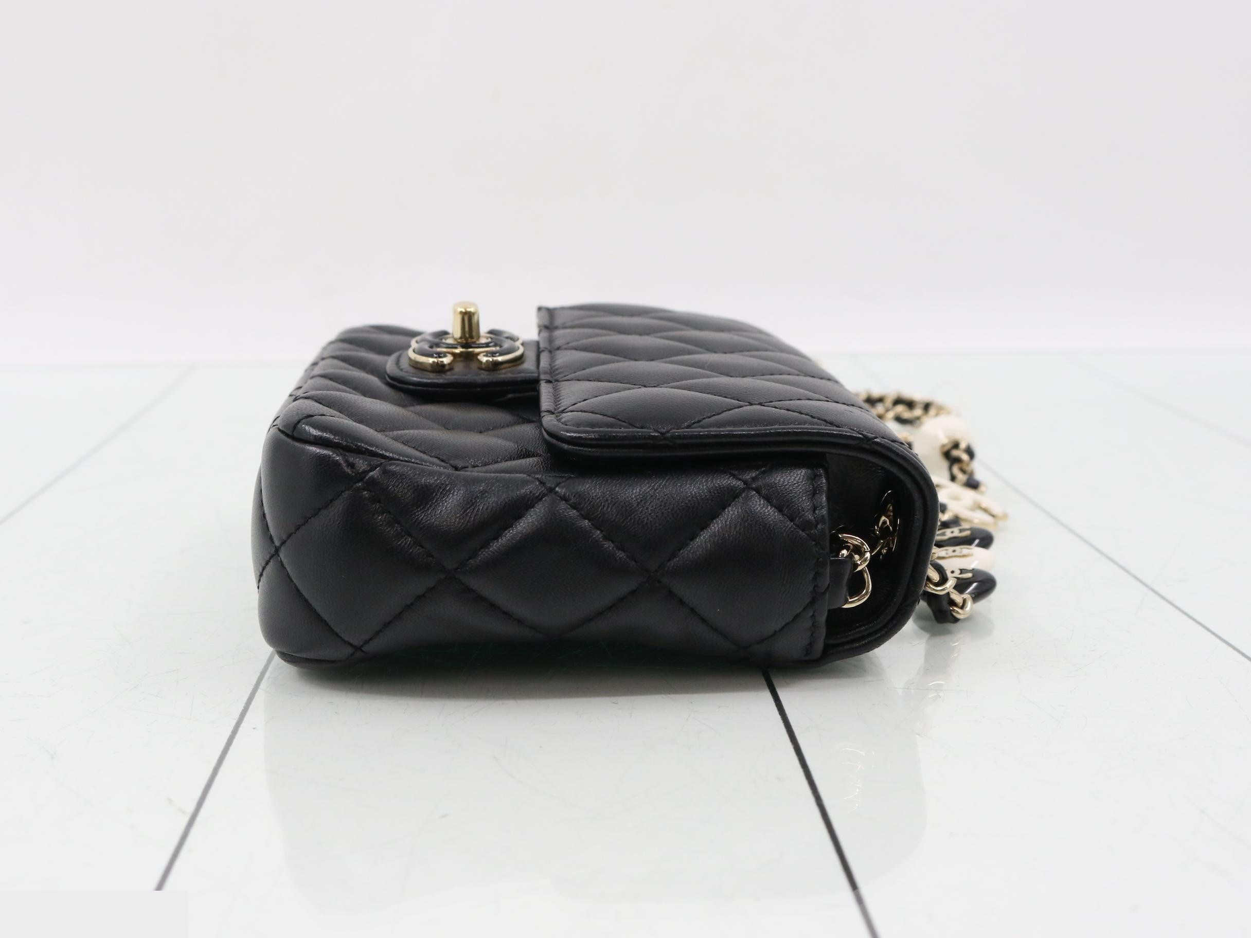 Matelassé Chain Shoulder Bag — view 3