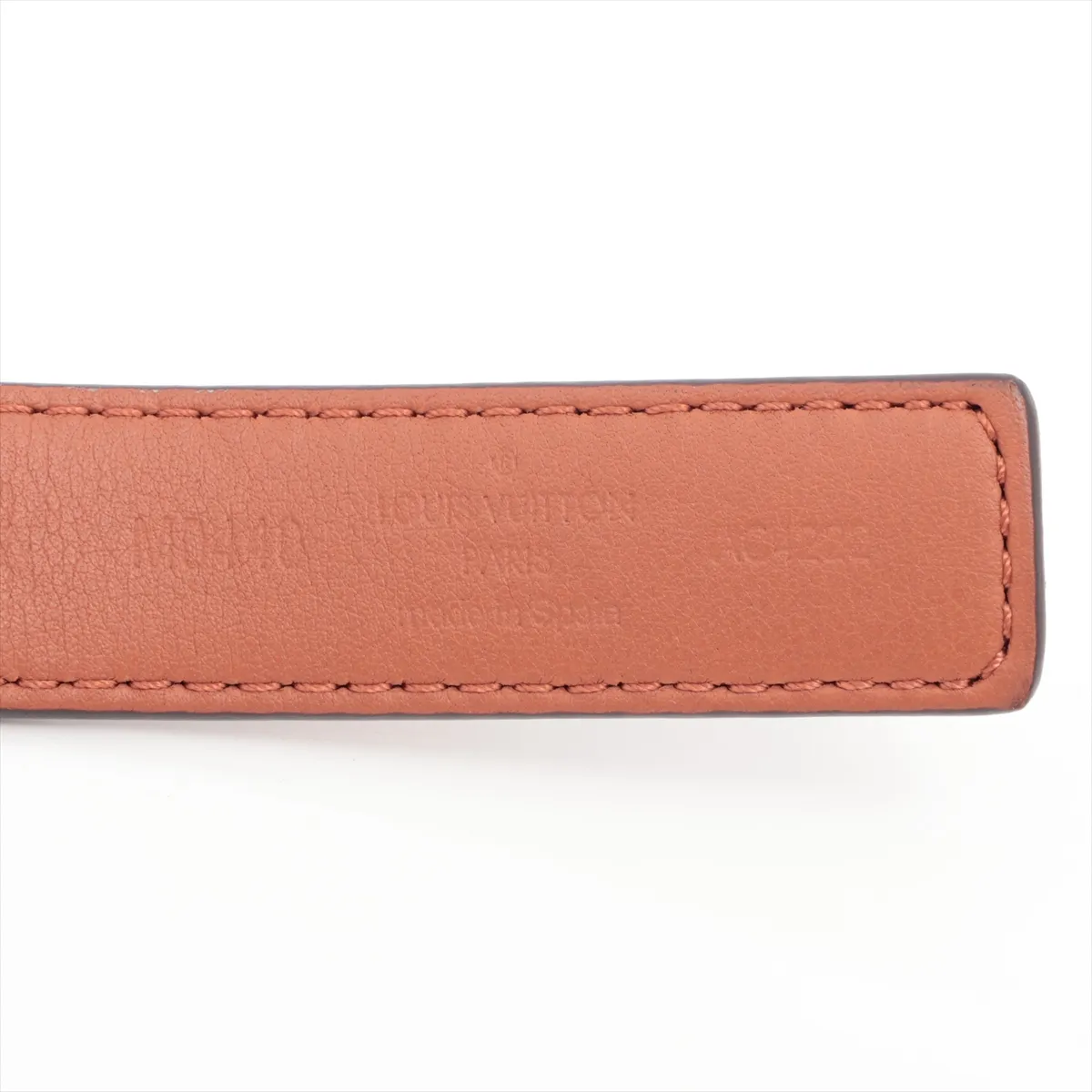 M0440 Ceinture LV Iconic 20MM Reversible Belt AC4222, size 80, PVC x Leather, Beige x Brown. Shows signs of wear: — view 5