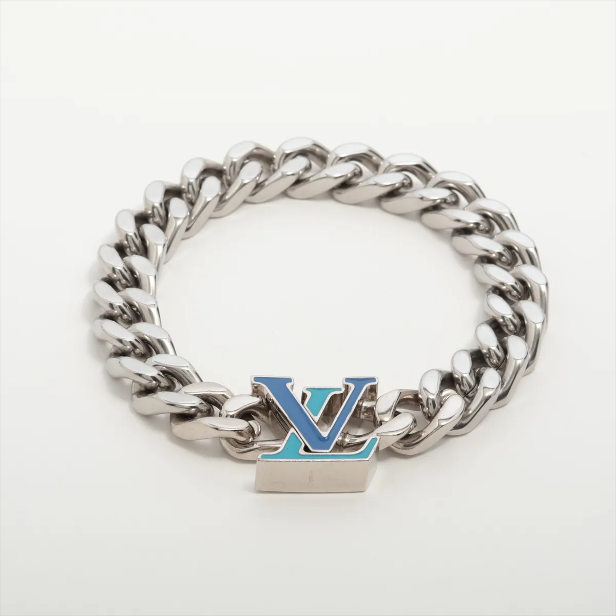 M0919L Bracelet LV Chain TE5202 Bracelet L GP Silver (Dents,