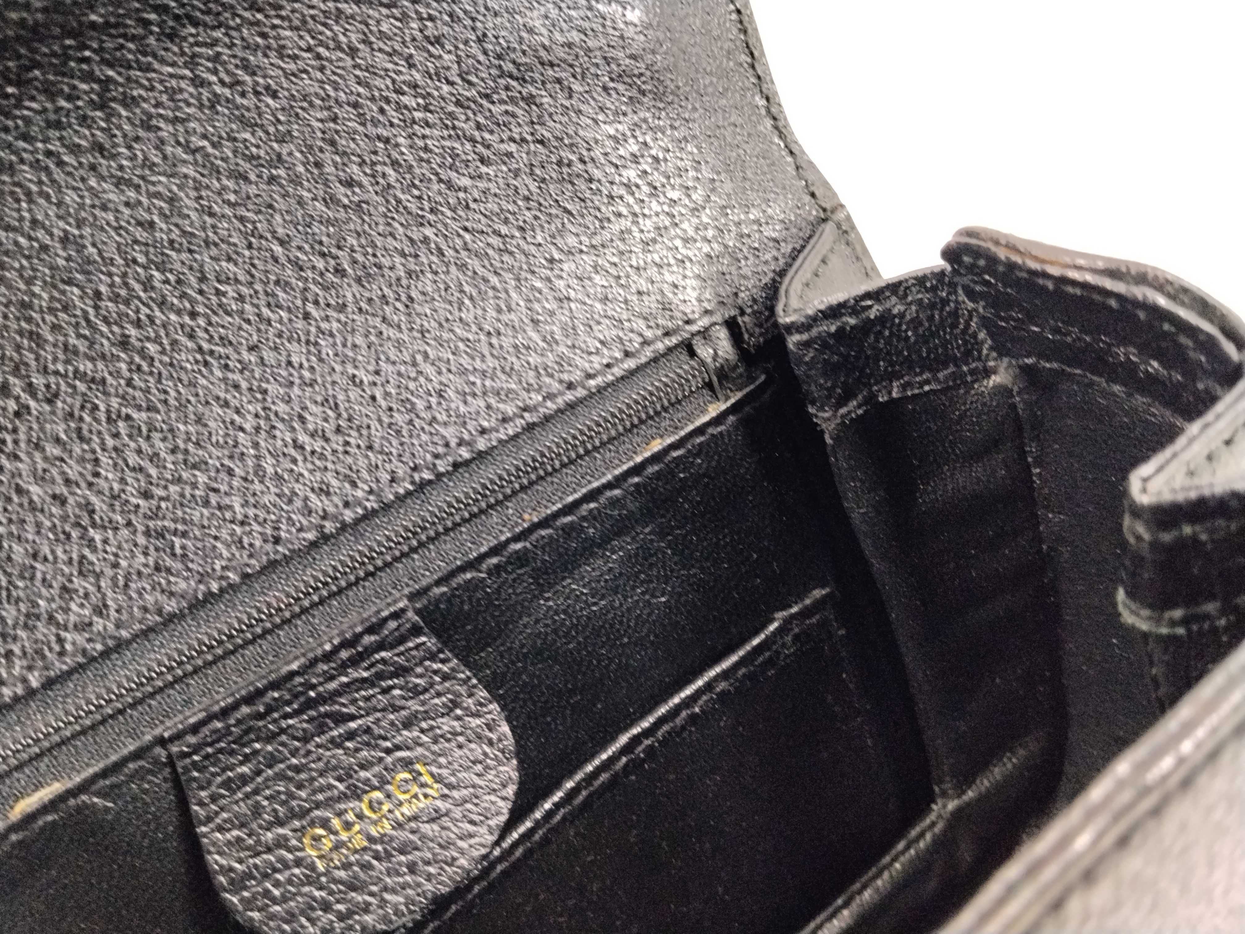 Bamboo Handle Handbag, Black — view 12