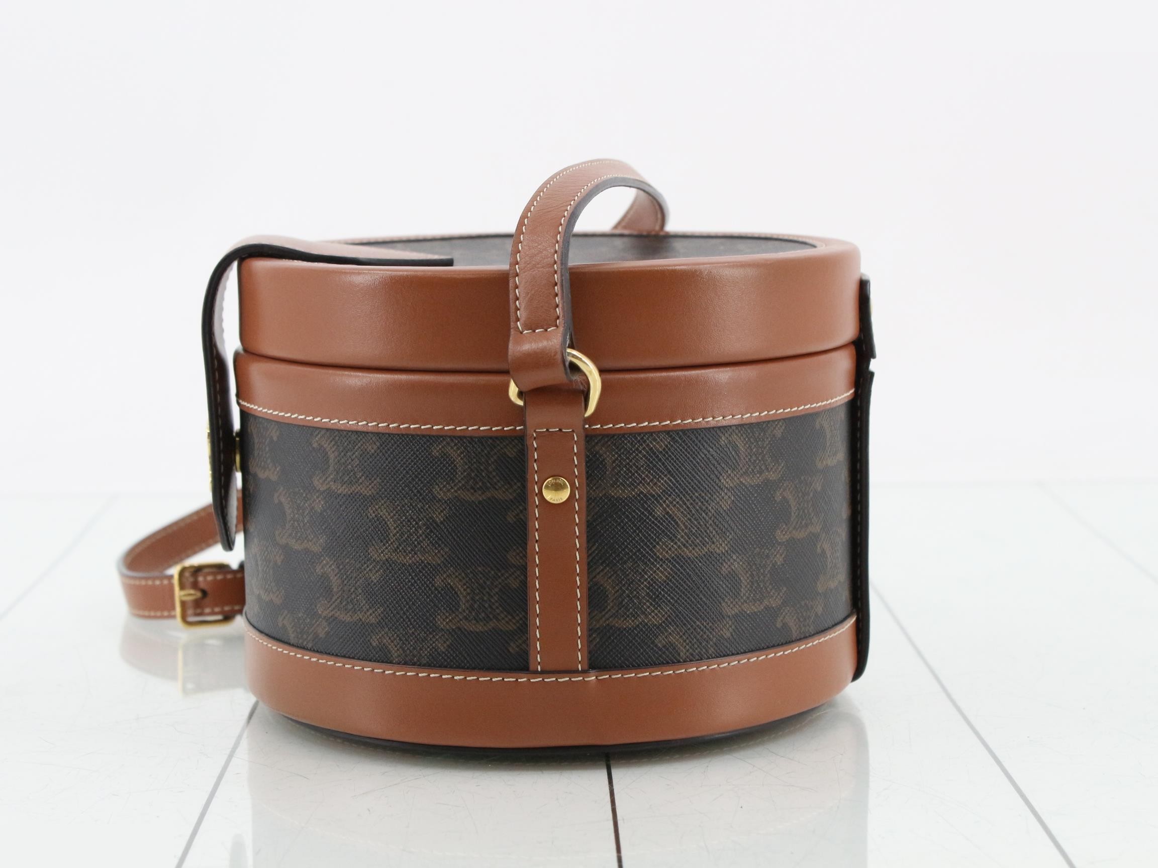 Triomphe Tambour PVC Leather Shoulder Bag — view 3