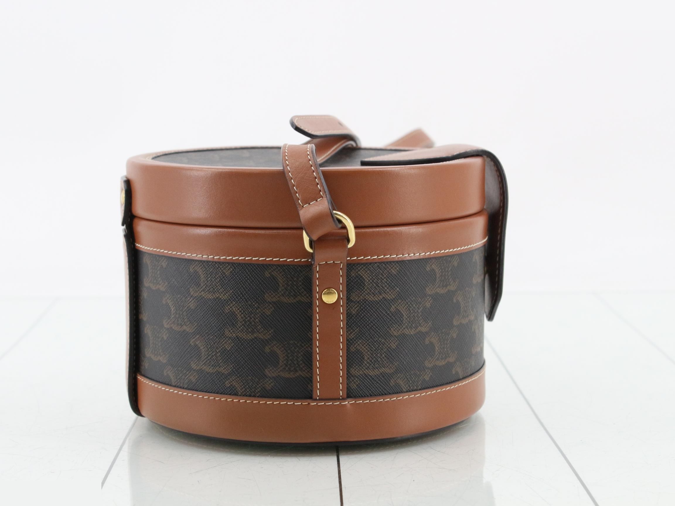 Triomphe Tambour PVC Leather Shoulder Bag — view 4