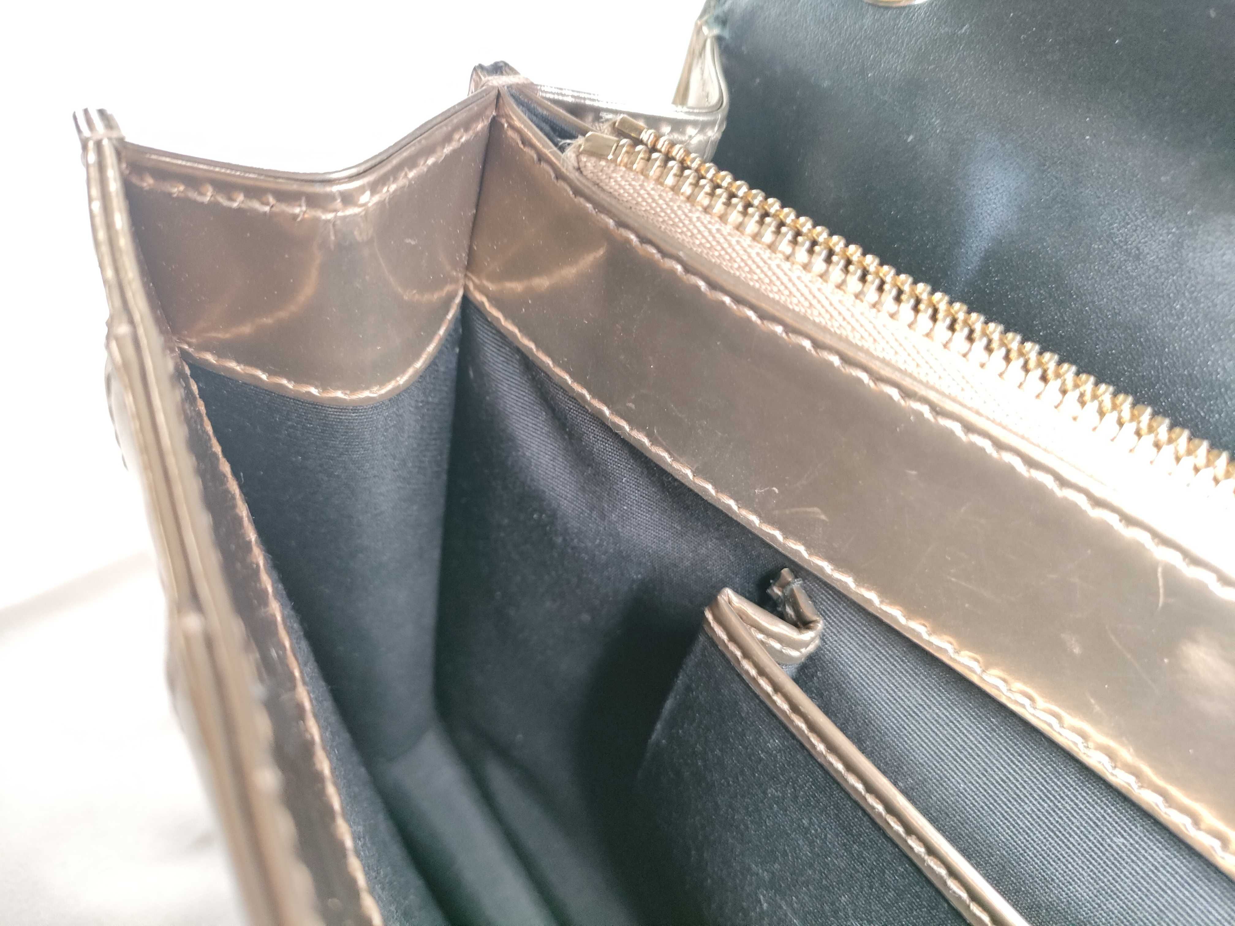 Serpenti Flap Bag Leather Metallic Bronze Shoulder Bag — view 11