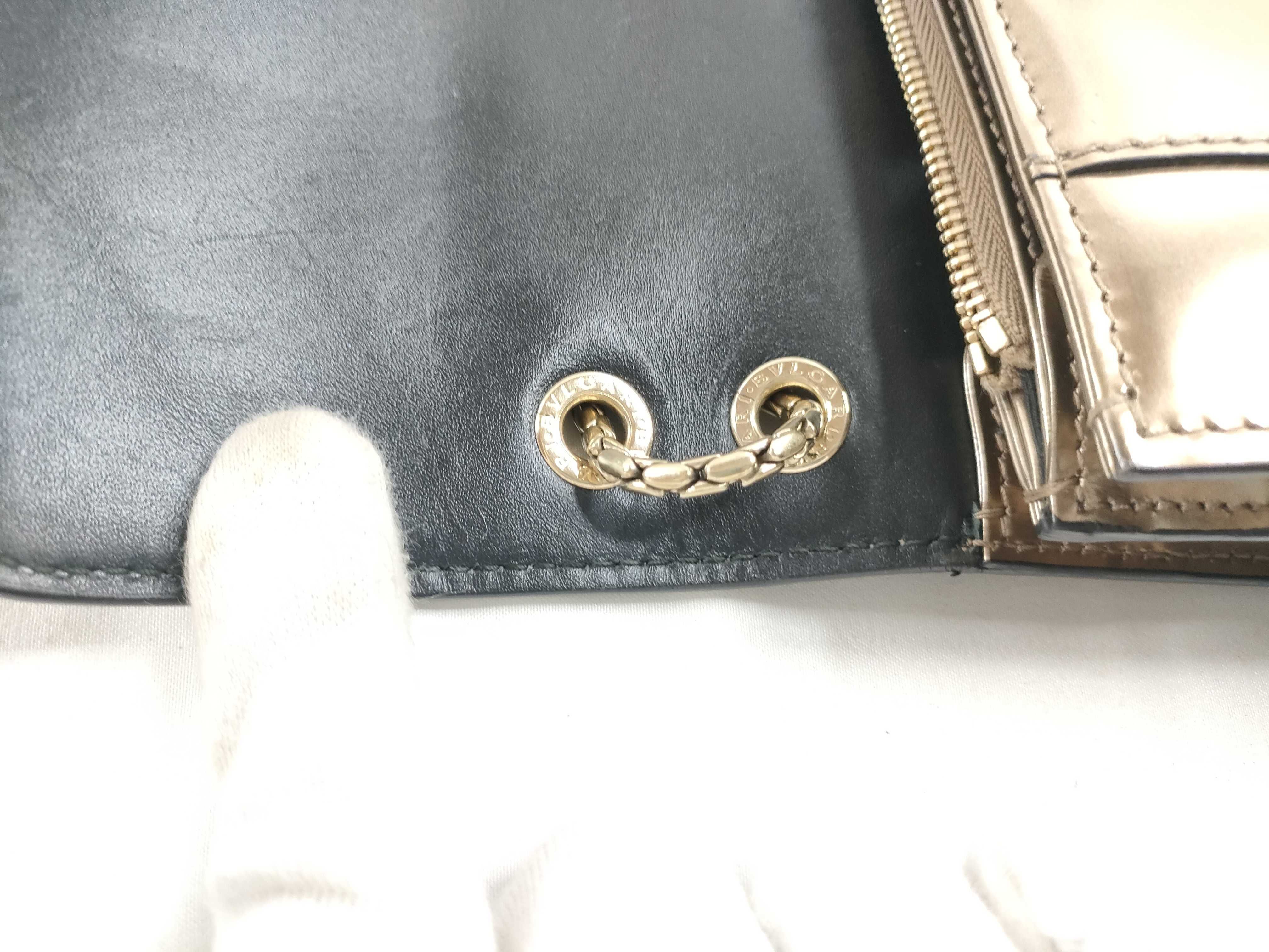 Serpenti Flap Bag Leather Metallic Bronze Shoulder Bag — view 8