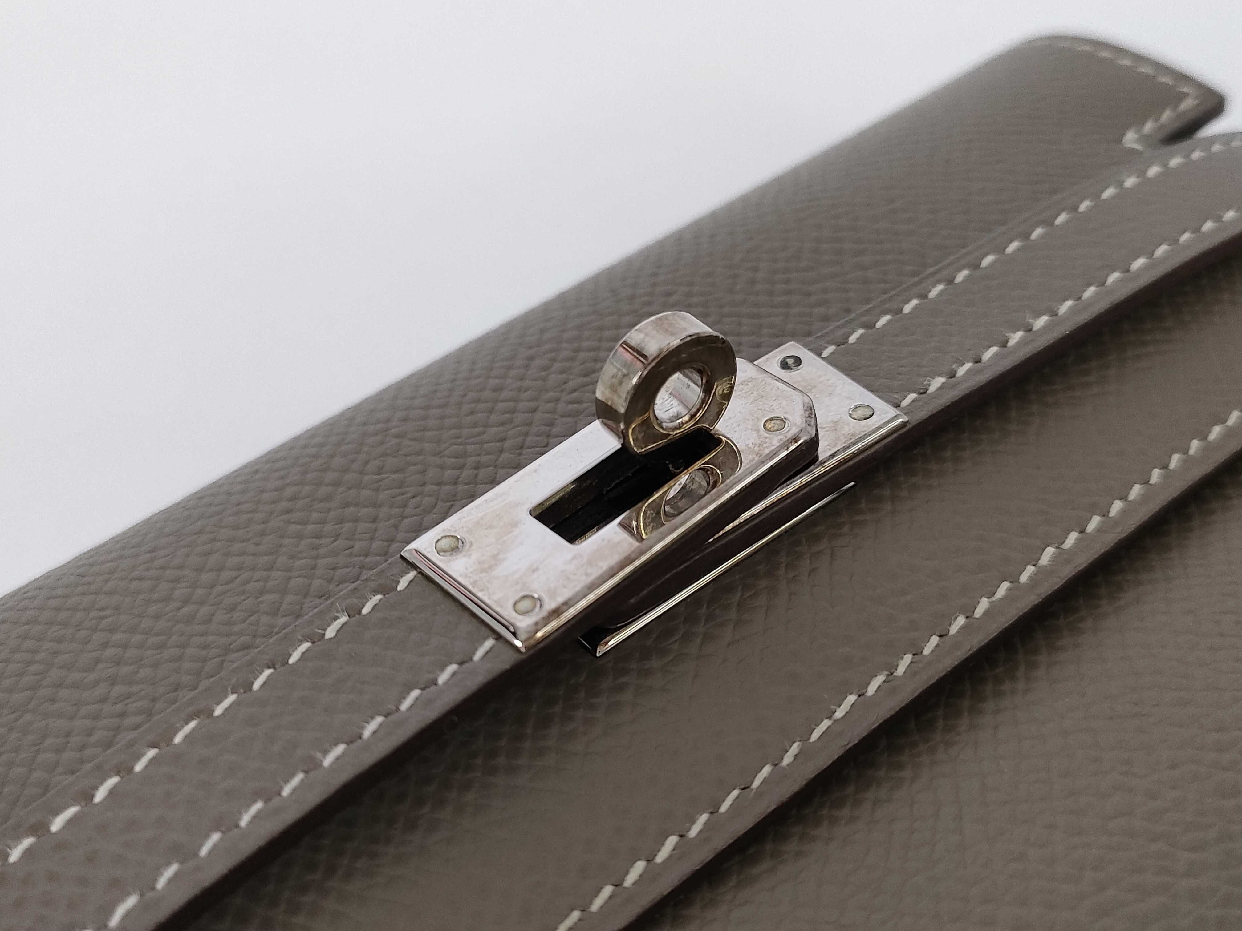 Kelly Wallet Medium Etoupe Veau Epsom Leather L Stamp Wallet — view 14