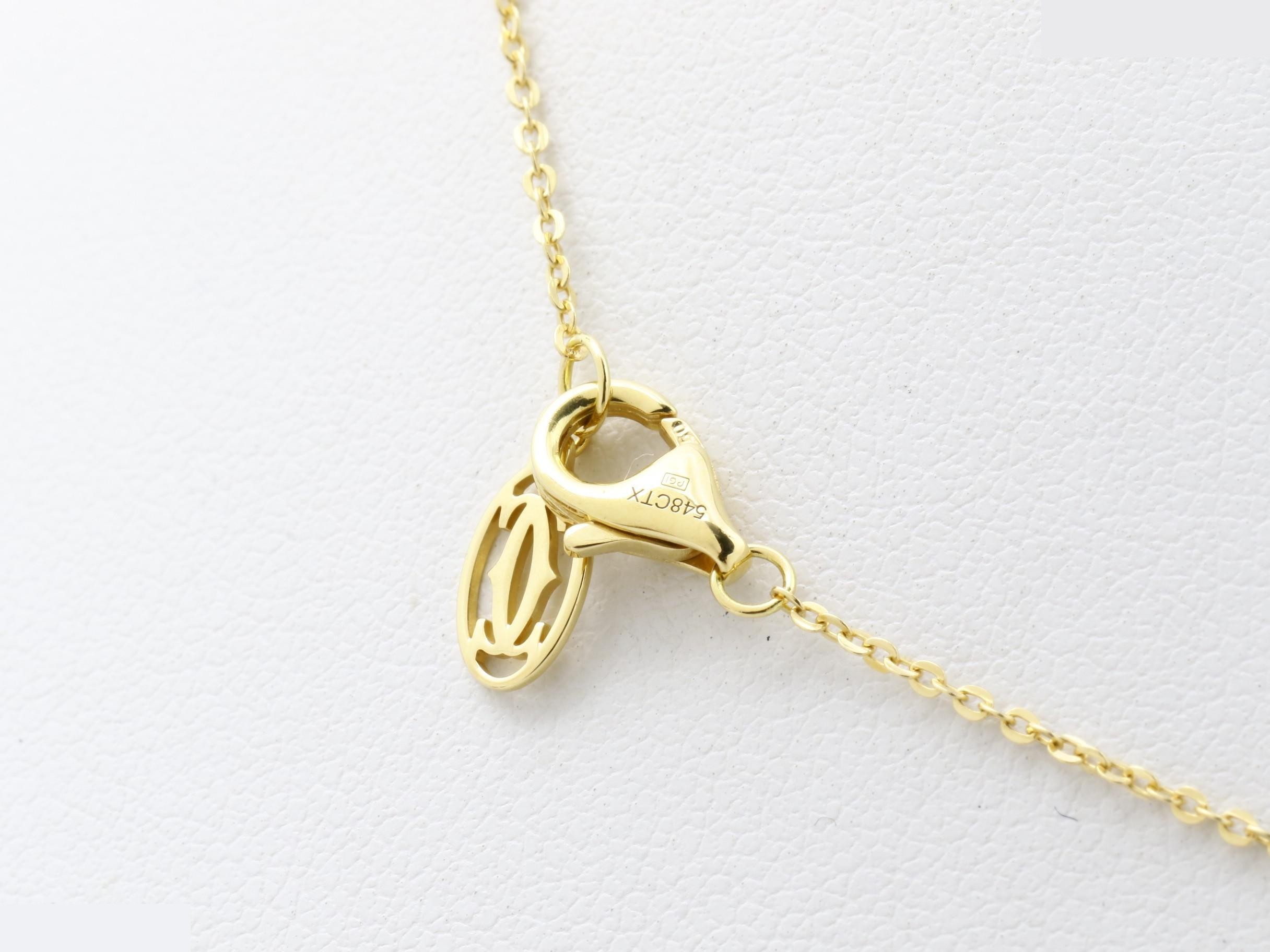 750 1PD Trinity Necklace/Pendant, 2.5g, Chain approx. 40cm — view 5