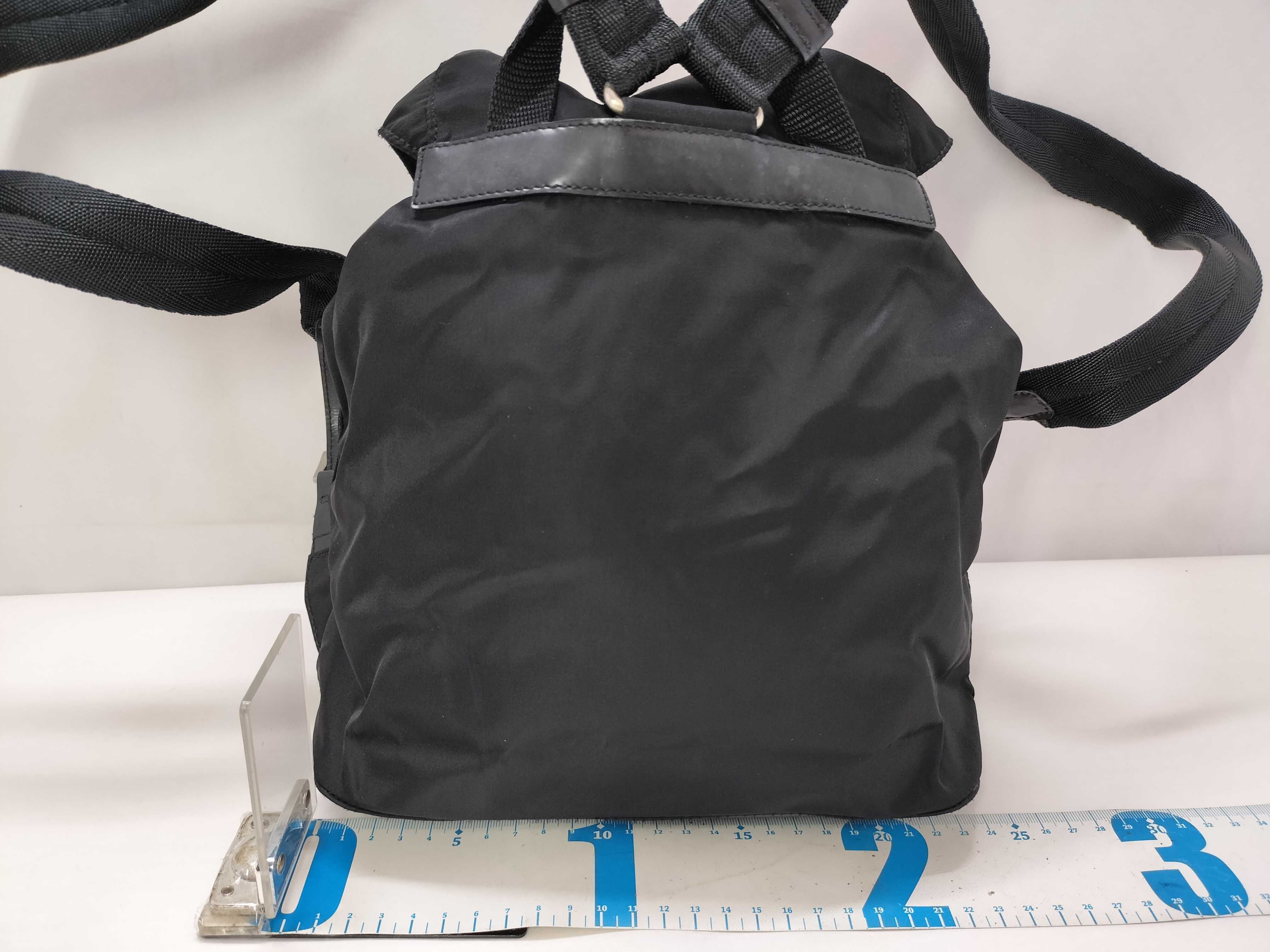 nylon backpack with triangular logo. — view 2