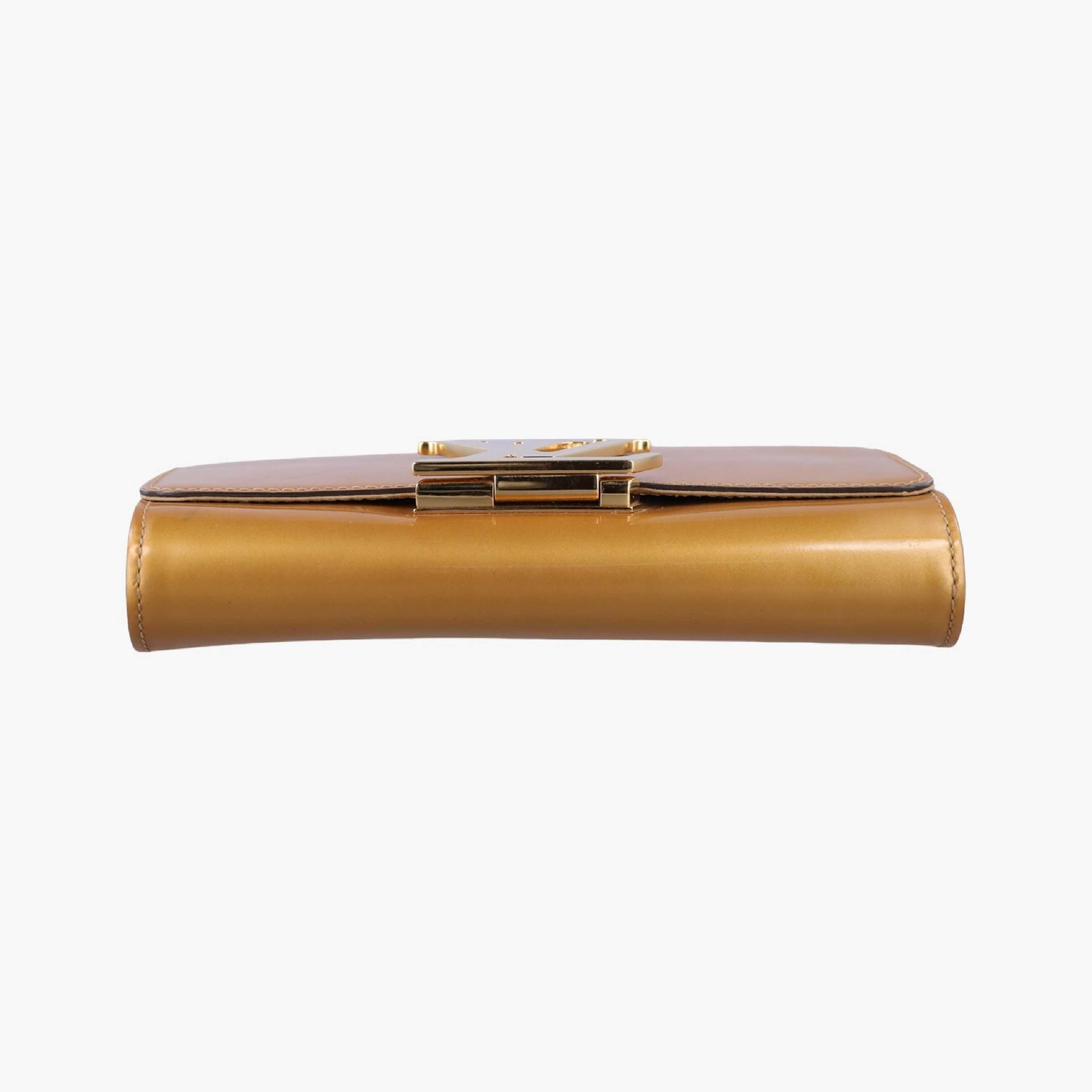 Pochette Louise MM Mustard Yellow Vernis PL4115 Shoulder Bag — view 3
