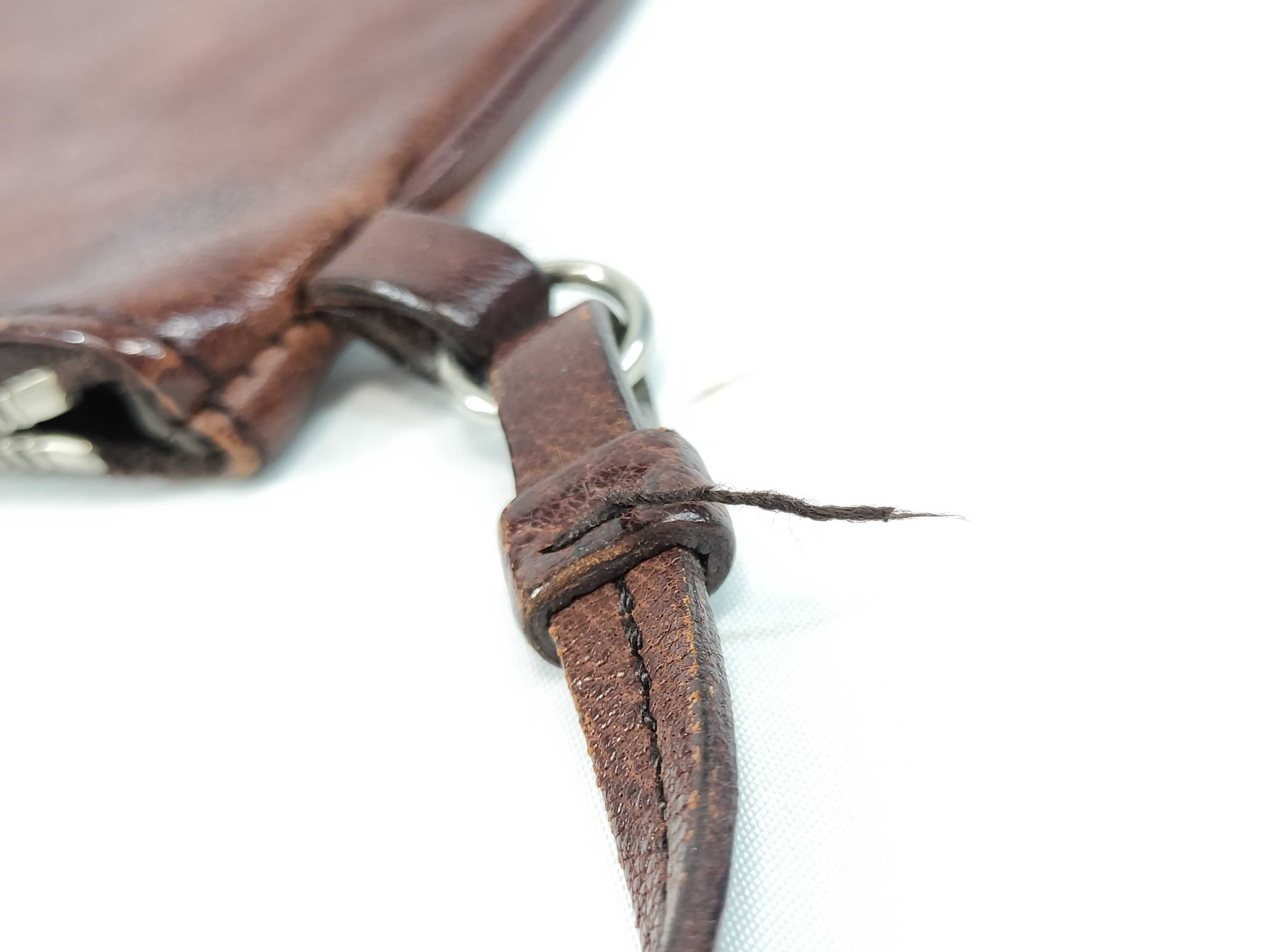 Leather Pouch, Brown Flower Pouch — view 7