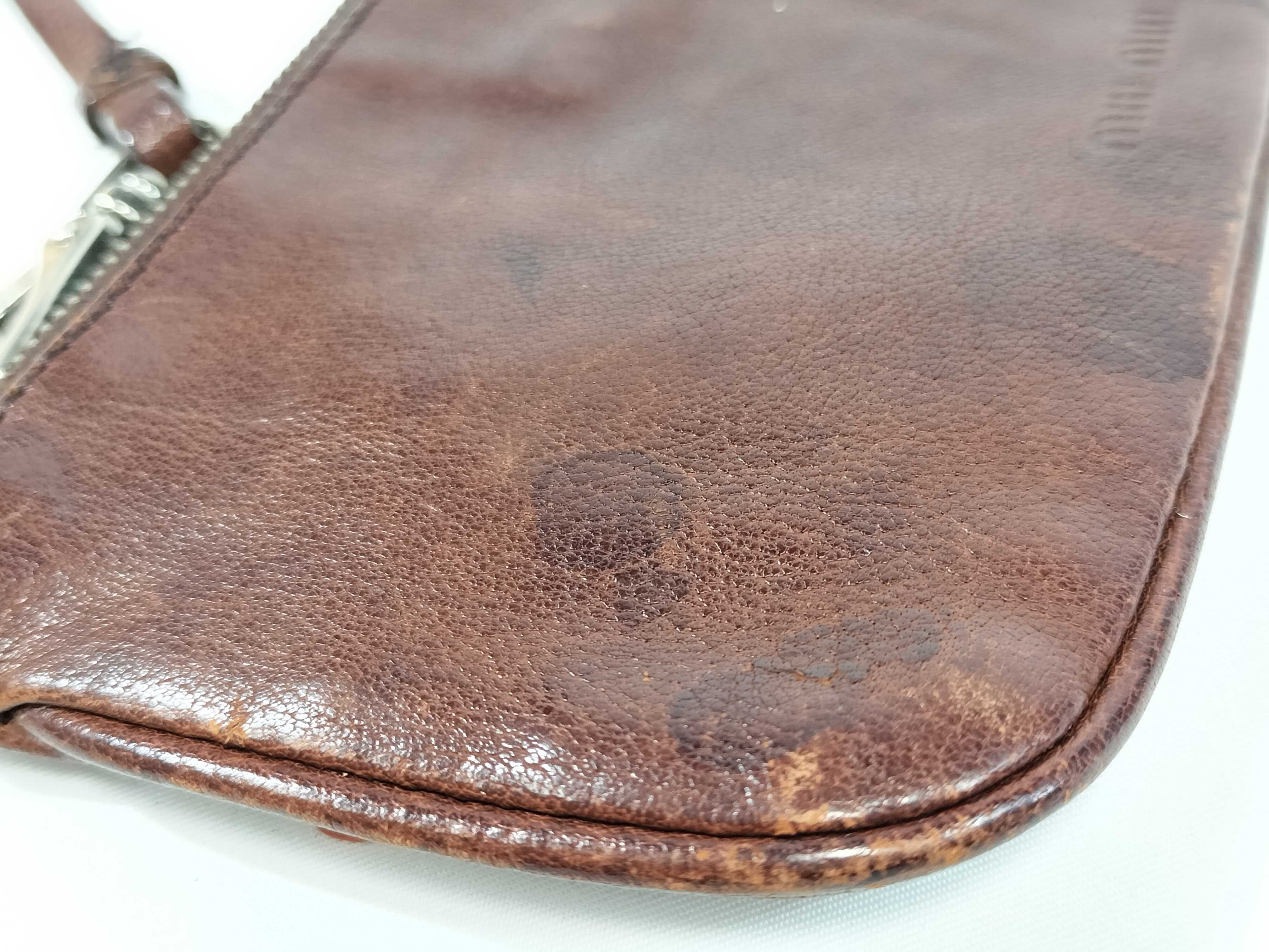 Leather Pouch, Brown Flower Pouch — view 10
