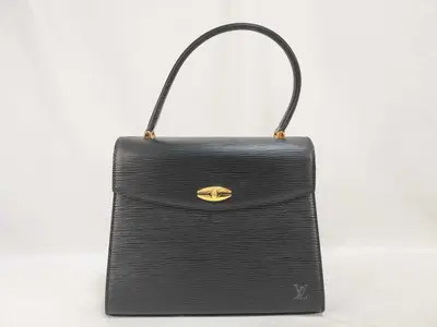 Epi Leather Handbag, Black, MI0973