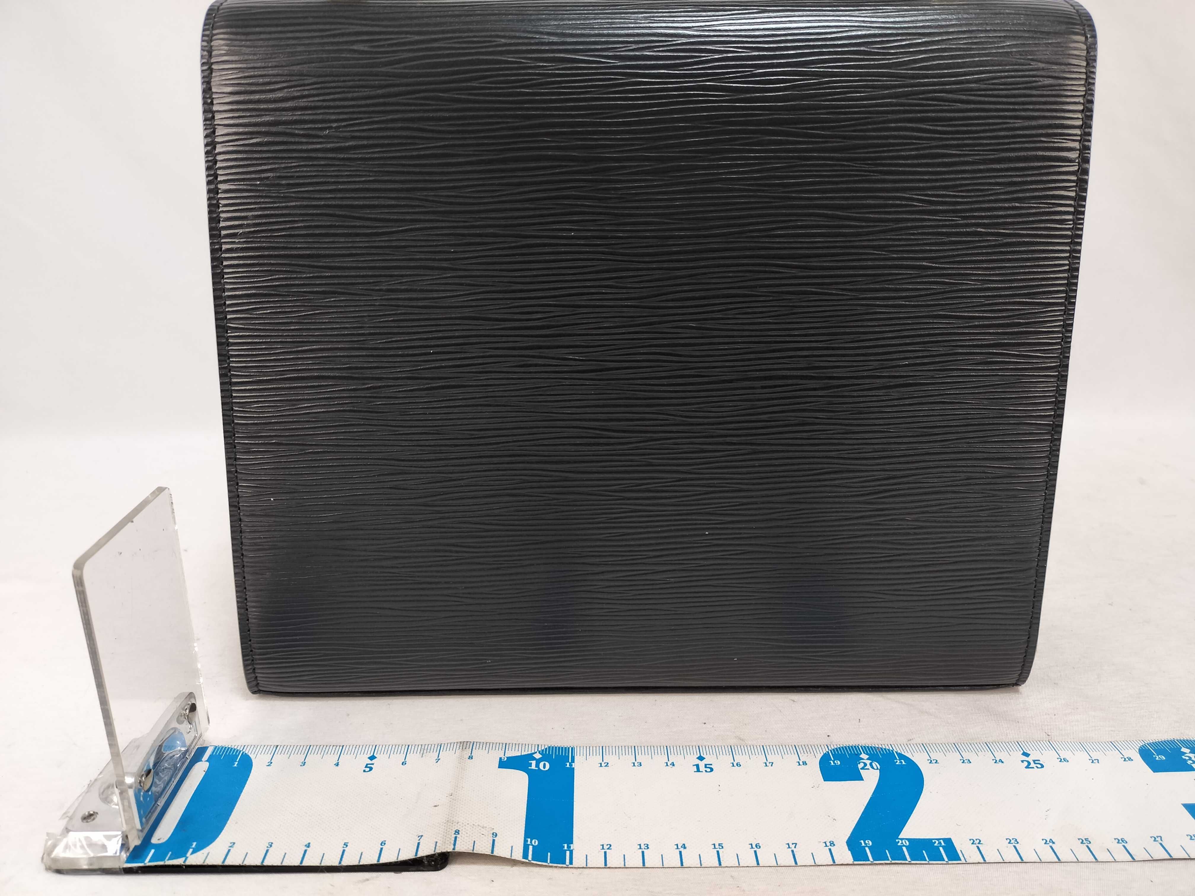 Epi Leather Handbag, Black, MI0973 — view 2