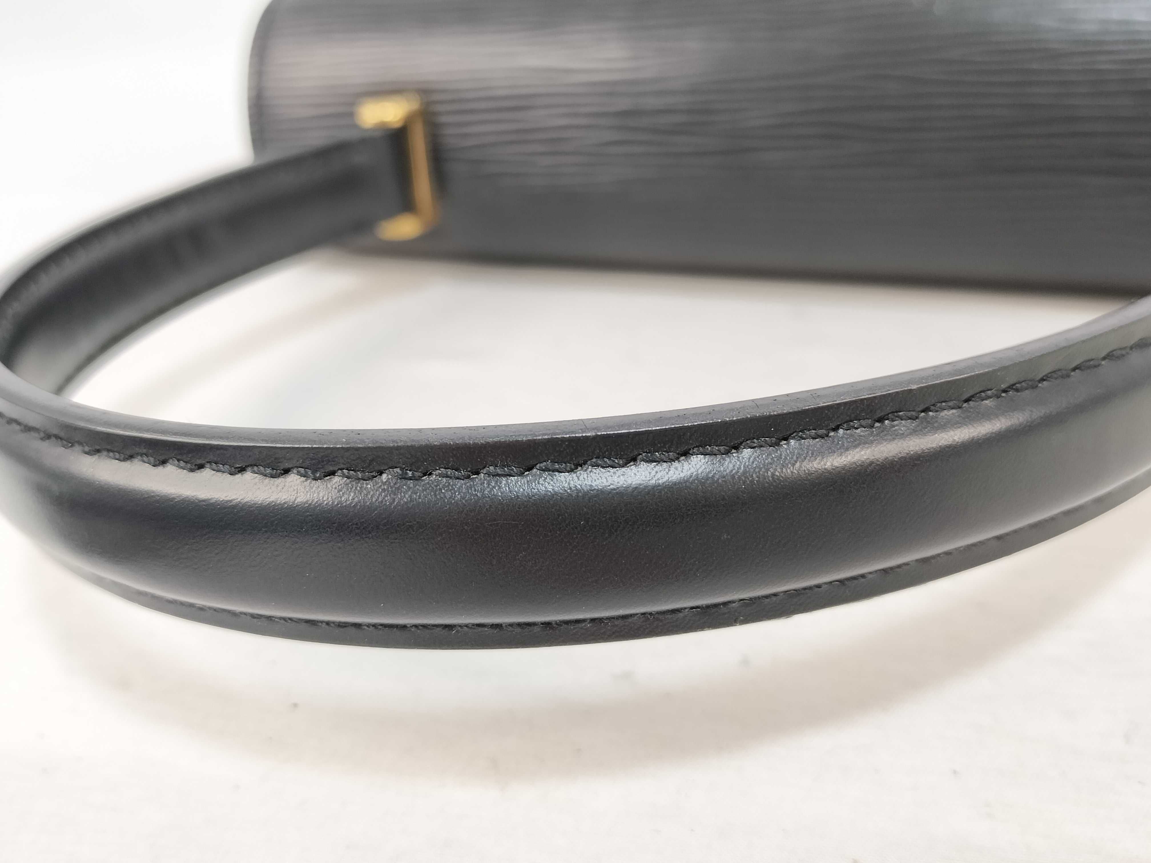 Epi Leather Handbag, Black, MI0973 — view 4