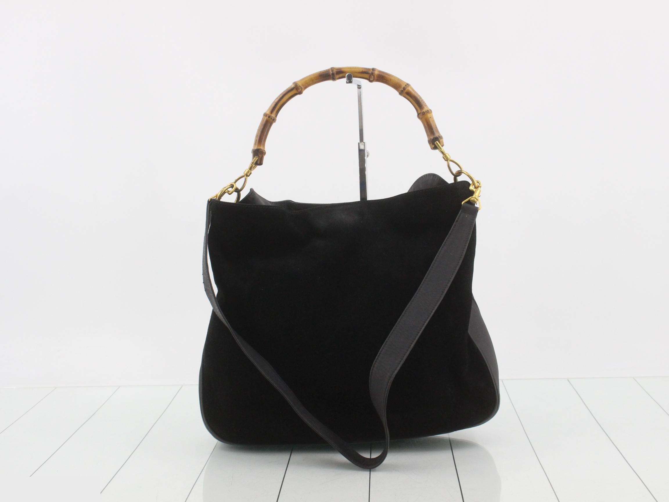 Bamboo Suede Shoulder Bag (2-Way) — view 2