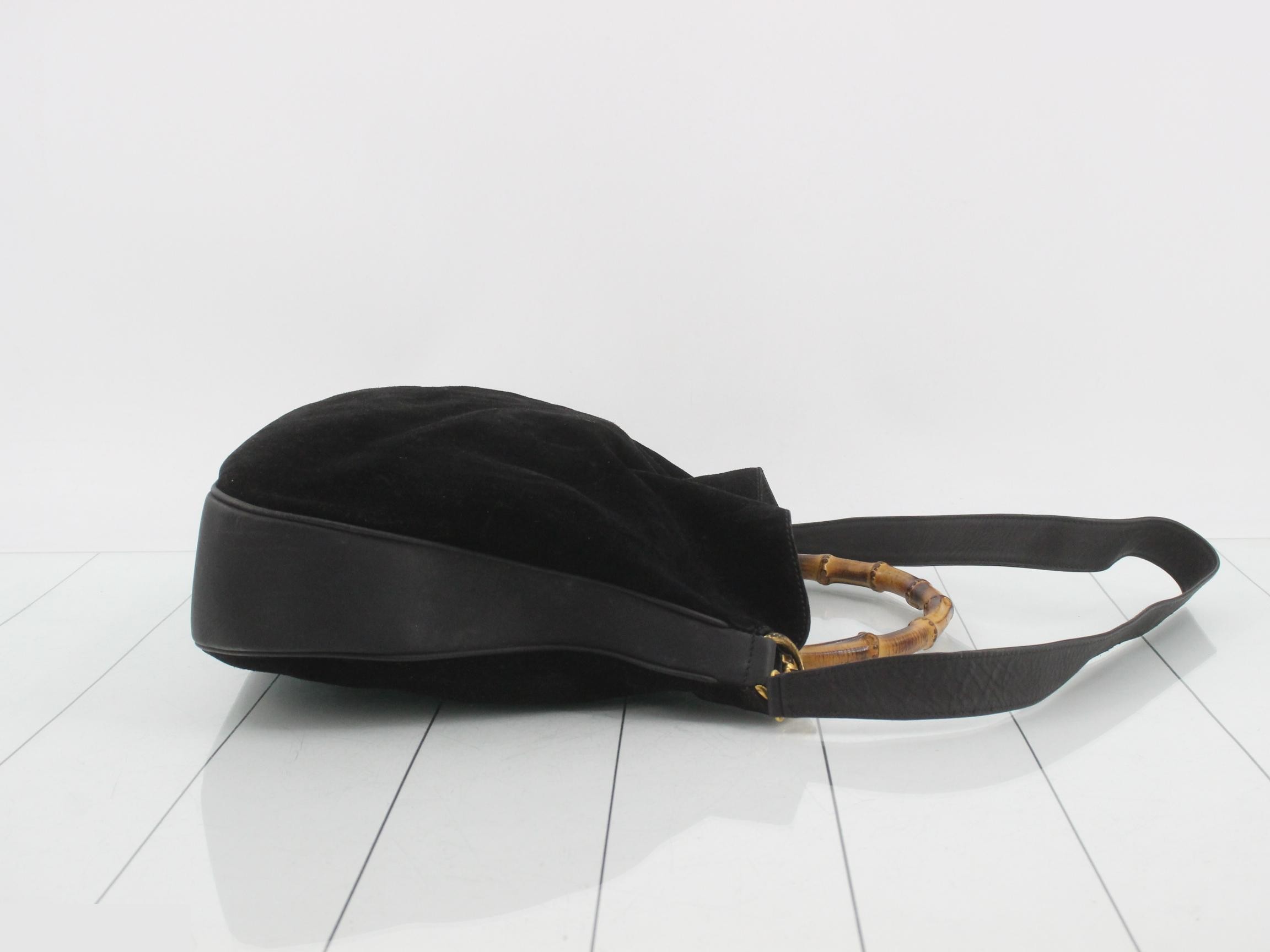 Bamboo Suede Shoulder Bag (2-Way) — view 3