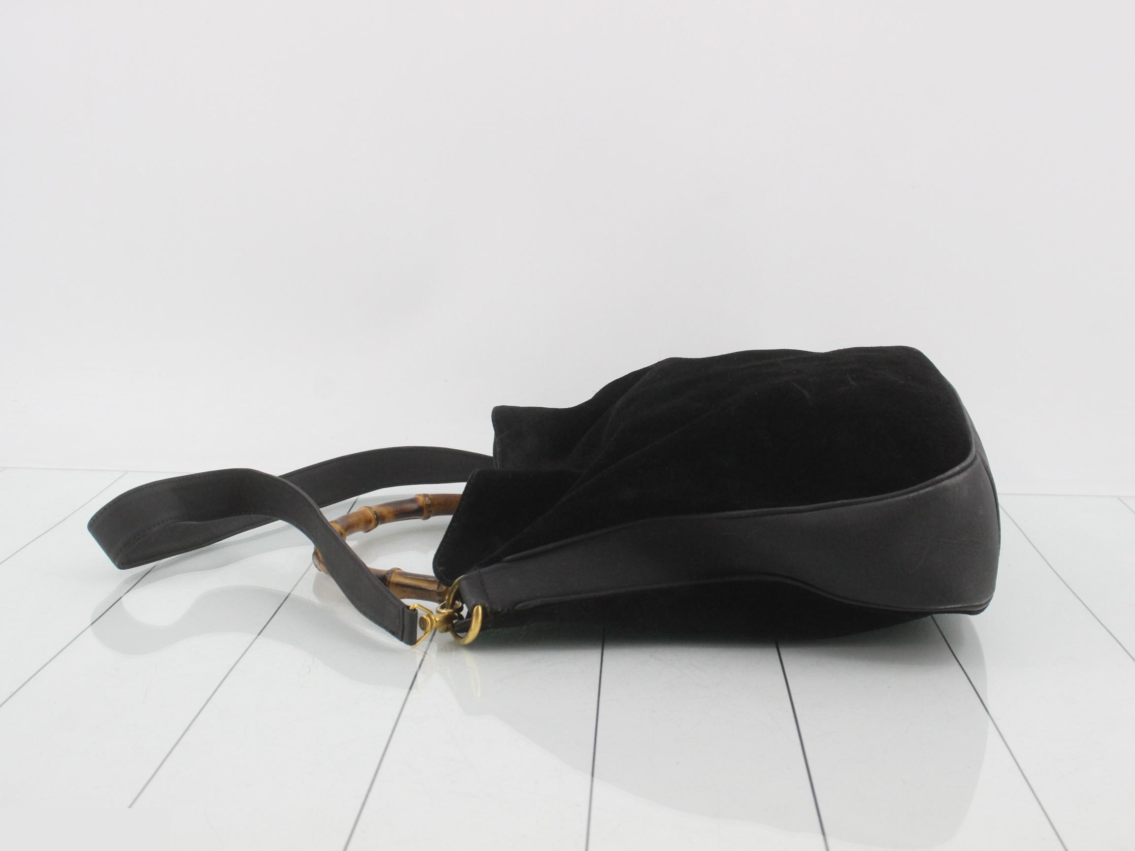 Bamboo Suede Shoulder Bag (2-Way) — view 4