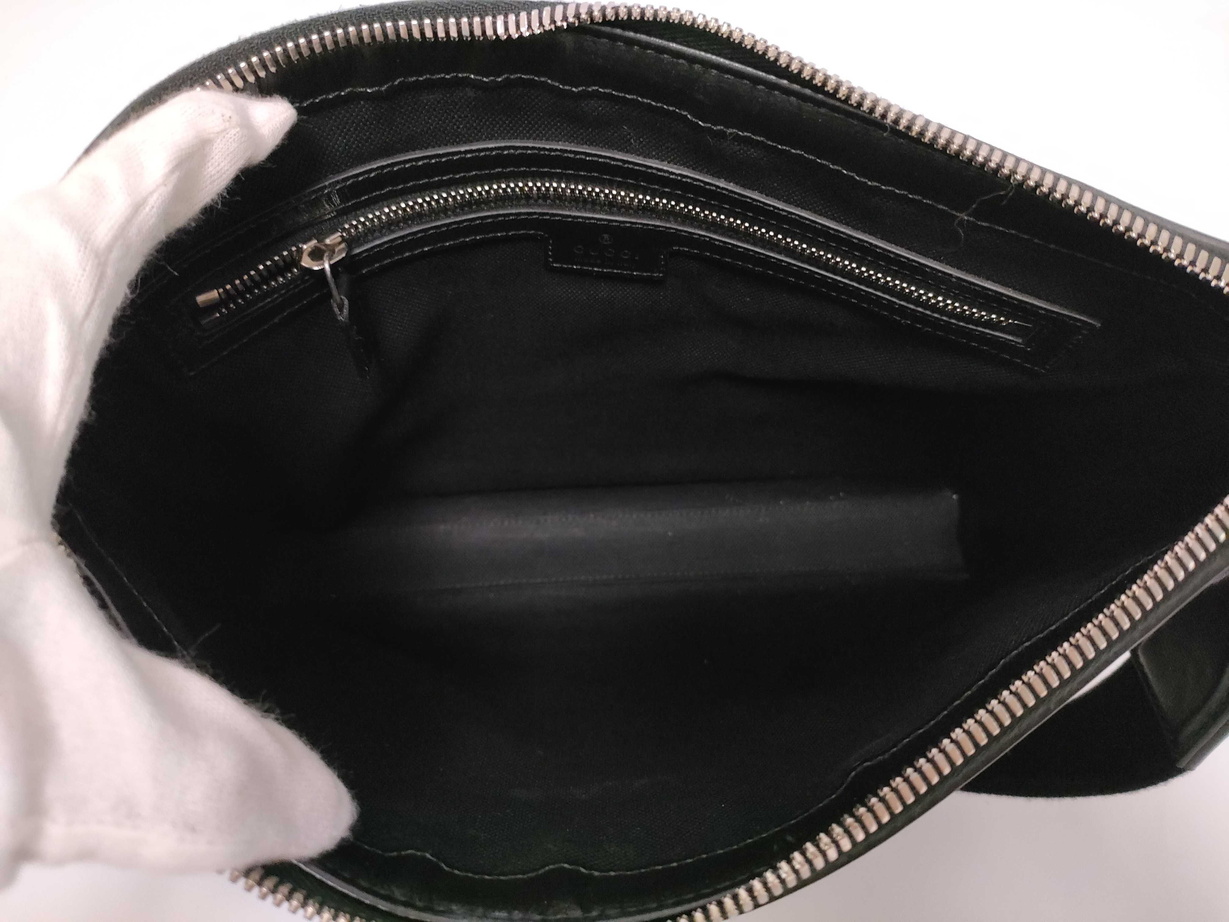 GG Supreme ID- Canvas Supreme Black 30cm Messenger Bag SHW Shoulder Bag — view 9