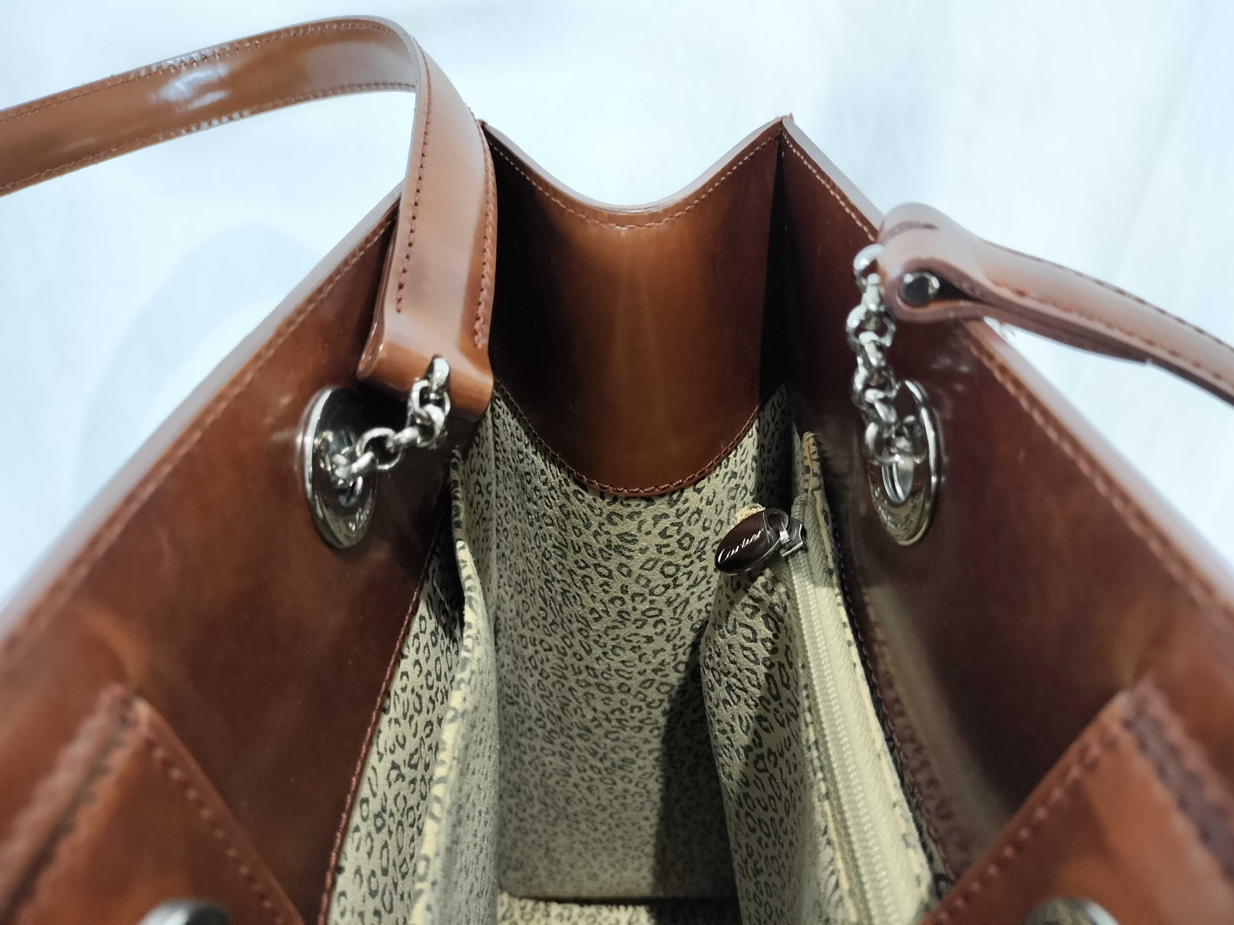 Panthère Leather Tote Bag — view 9