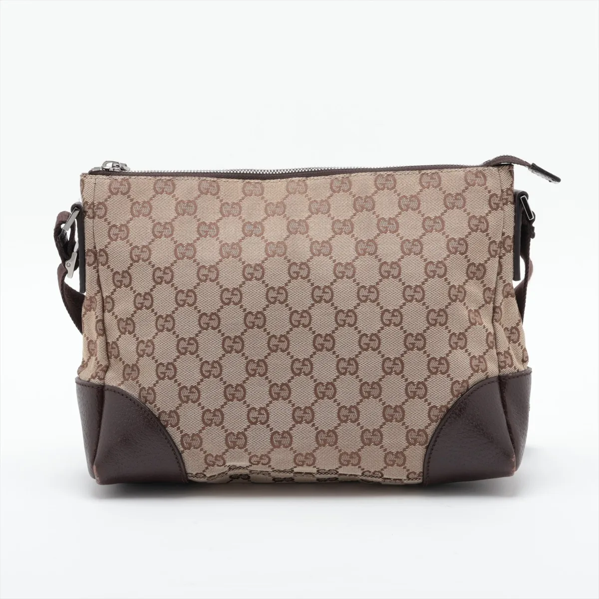 GG Canvas 114273 Canvas Shoulder Bag Beige x Brown — view 2