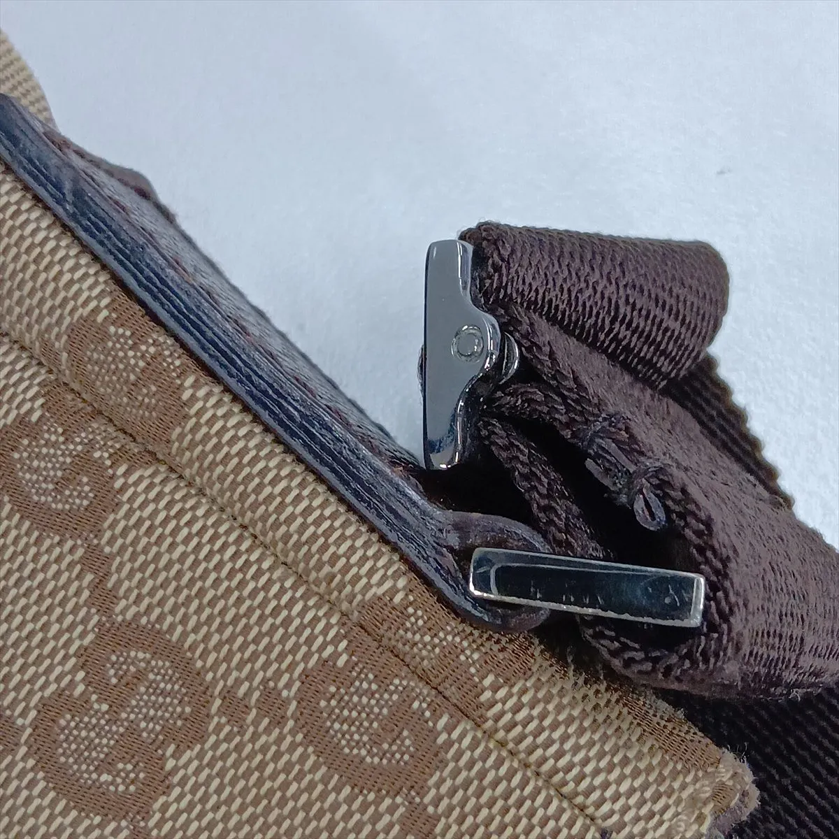 GG Canvas 114273 Canvas Shoulder Bag Beige x Brown — view 11