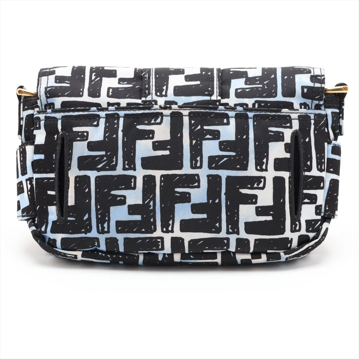 Zucca Mamma Bucket 8BR784 Nylon 2-Way Shoulder Bag Blue x Black — view 2