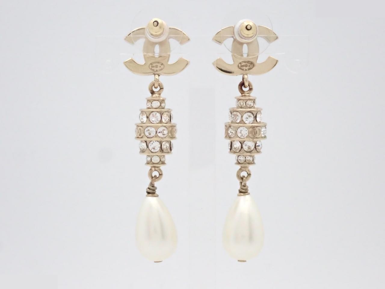 Coco Mark Gold Earrings — view 2