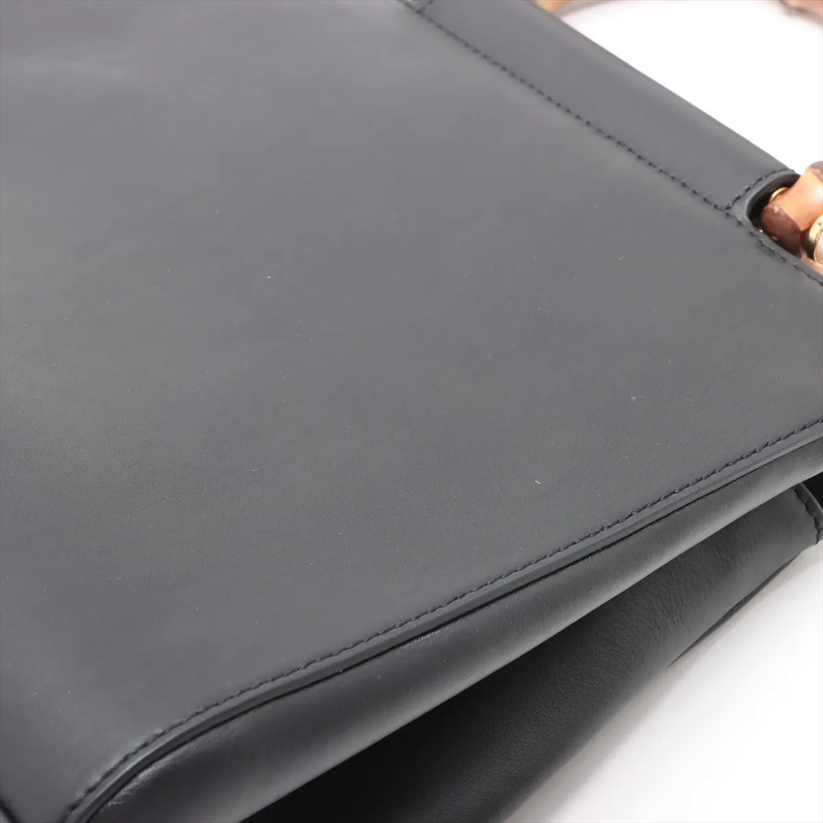 Bamboo Nimfair Leather 2WAY Handbag Black 453767 — view 12