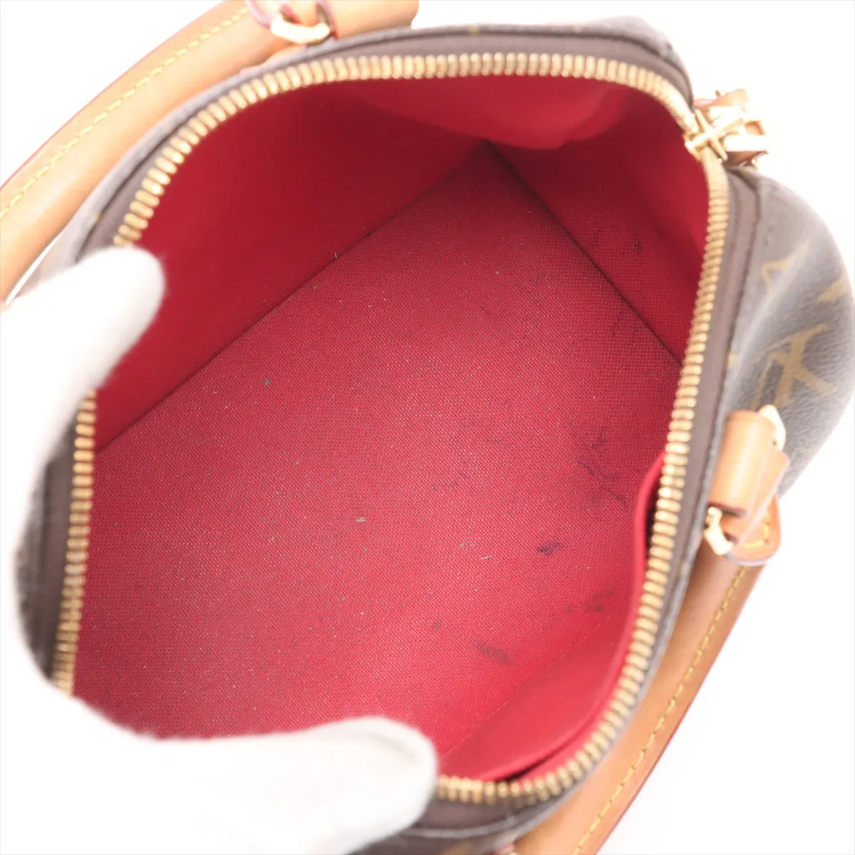 Monogram Speedy Bandouliere 20 M46222 Brown RFID reaction available — view 8