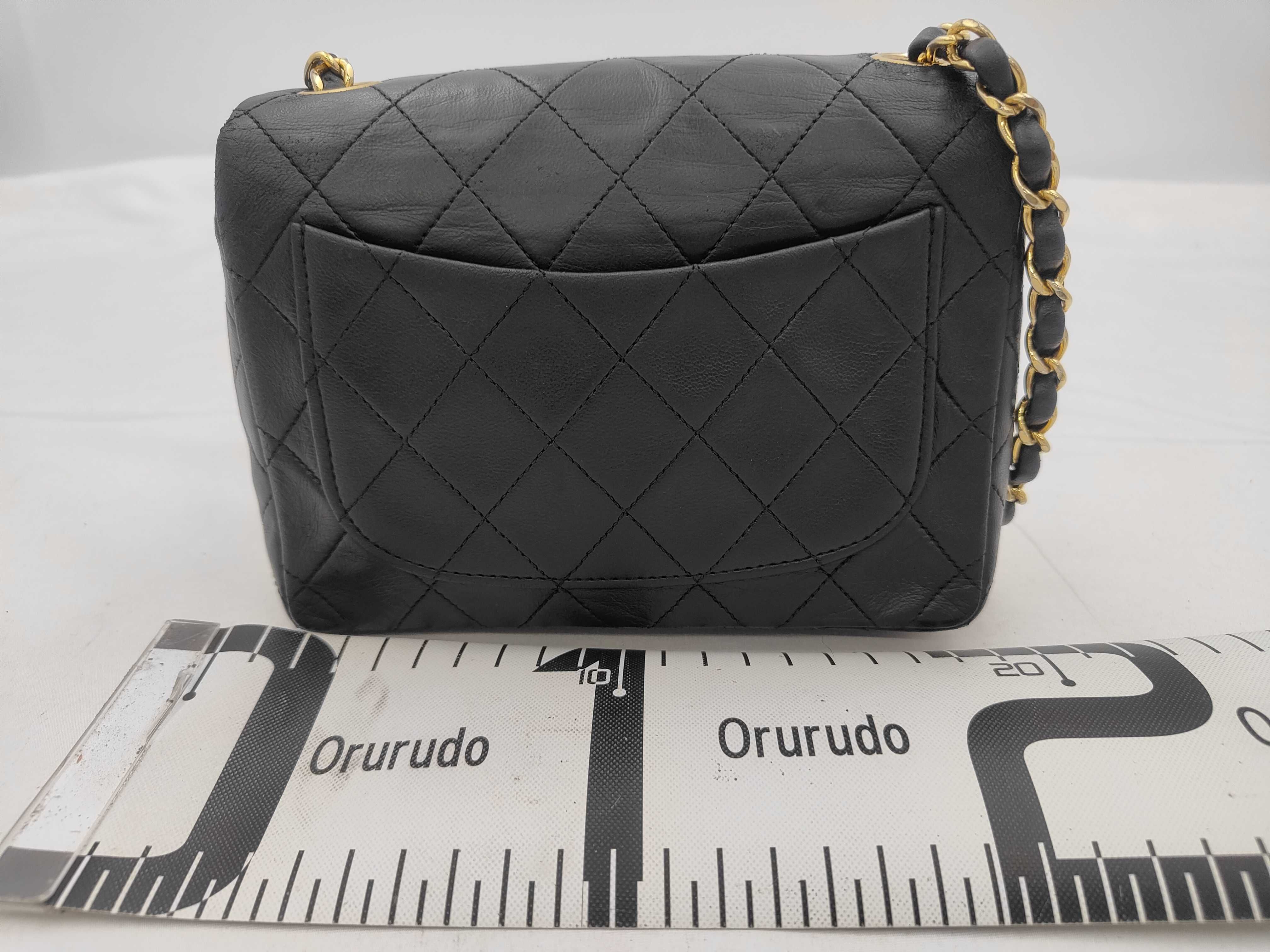 Mini Matelassé Lambskin Turnlock Black Shoulder Bag. Note: No seal, card number 1. — view 2