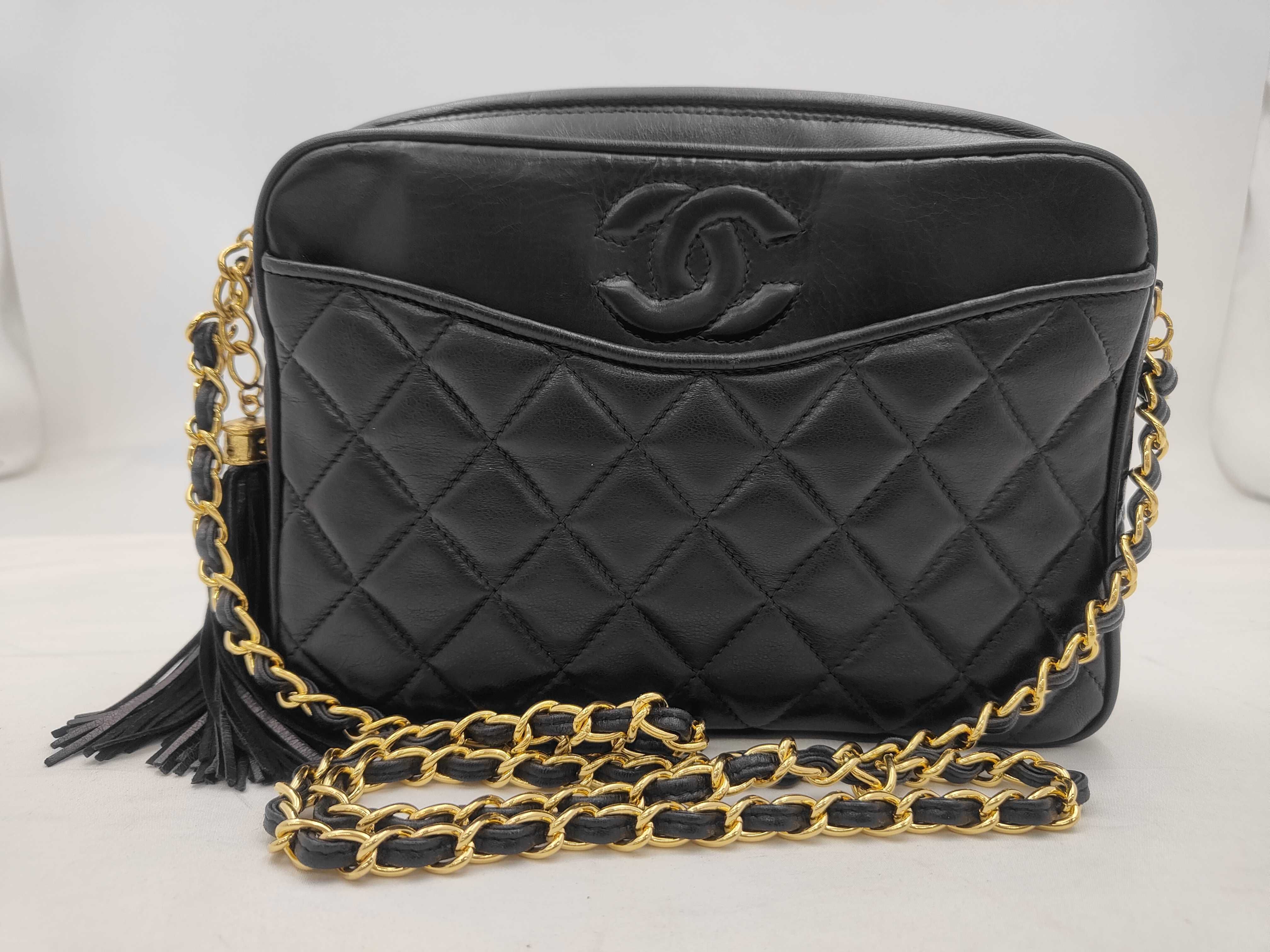 Matelassé Fringe Chain Shoulder Bag