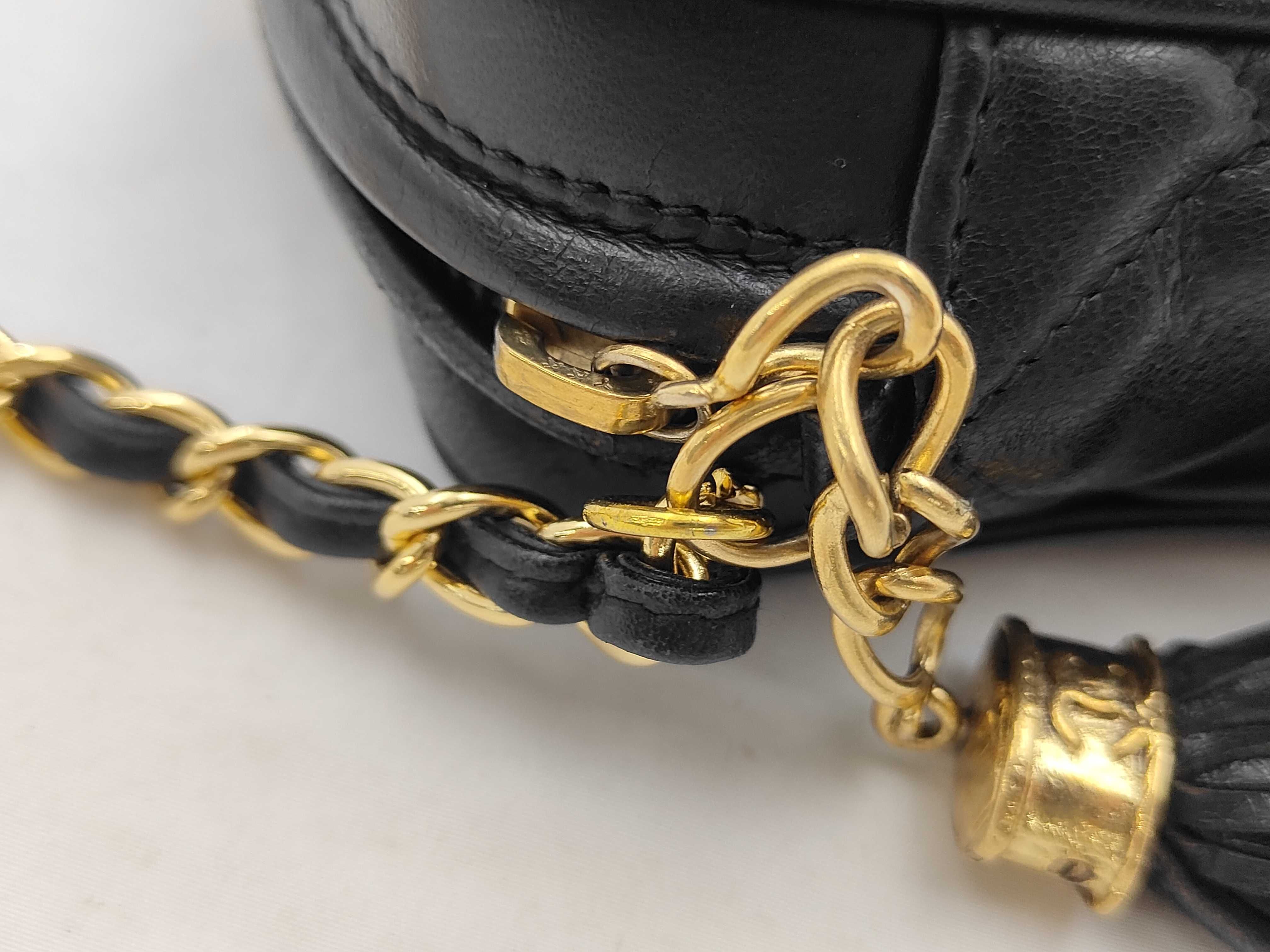 Matelassé Fringe Chain Shoulder Bag — view 5
