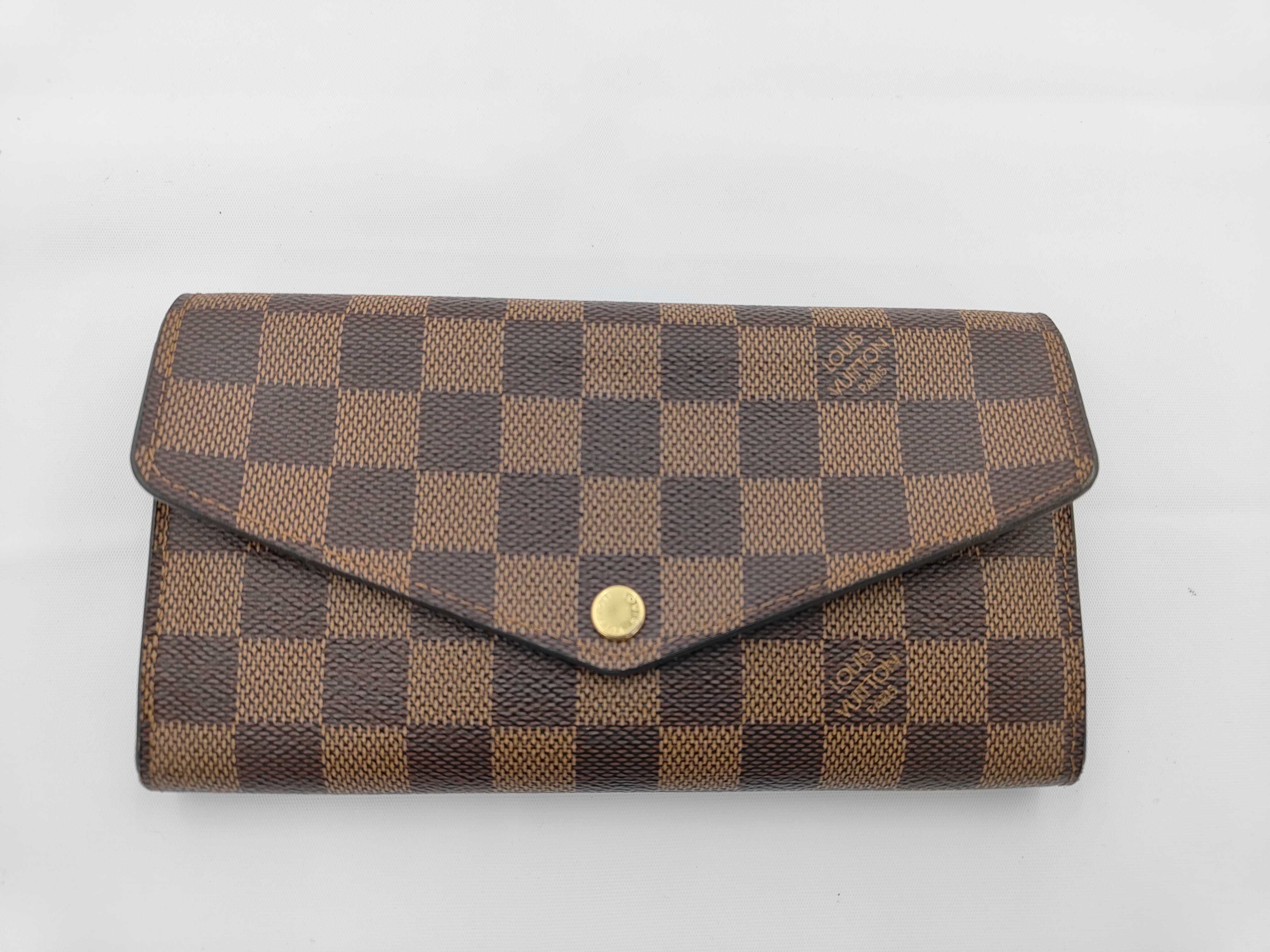 Damier Vuitton Sarah 10 New Model Damier Bag Wallet