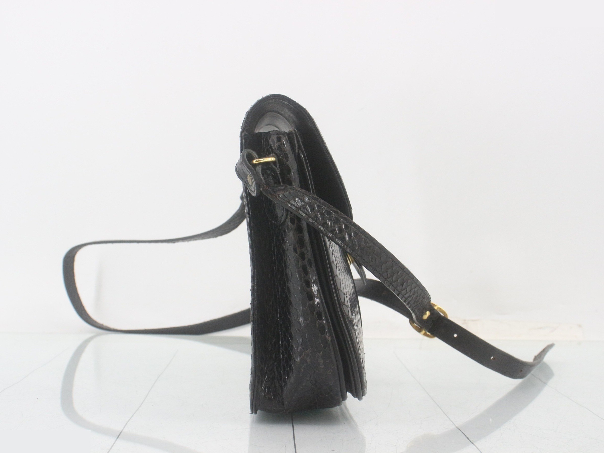Crocodile leather, black — view 4