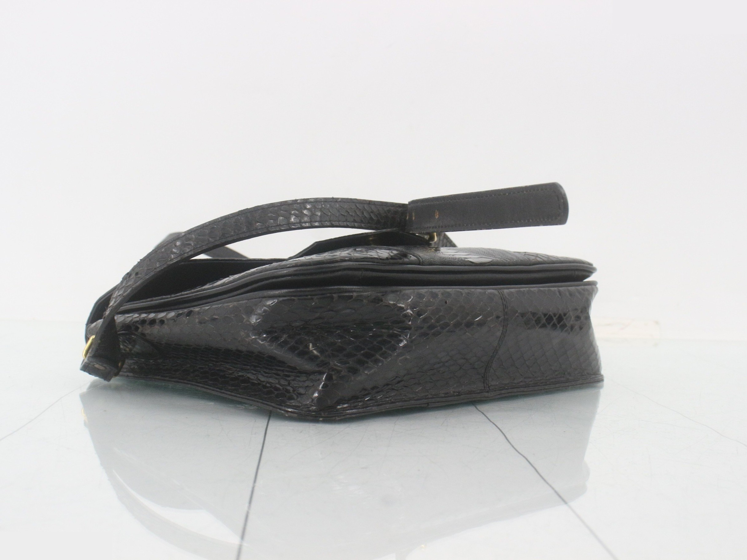 Crocodile leather, black — view 5