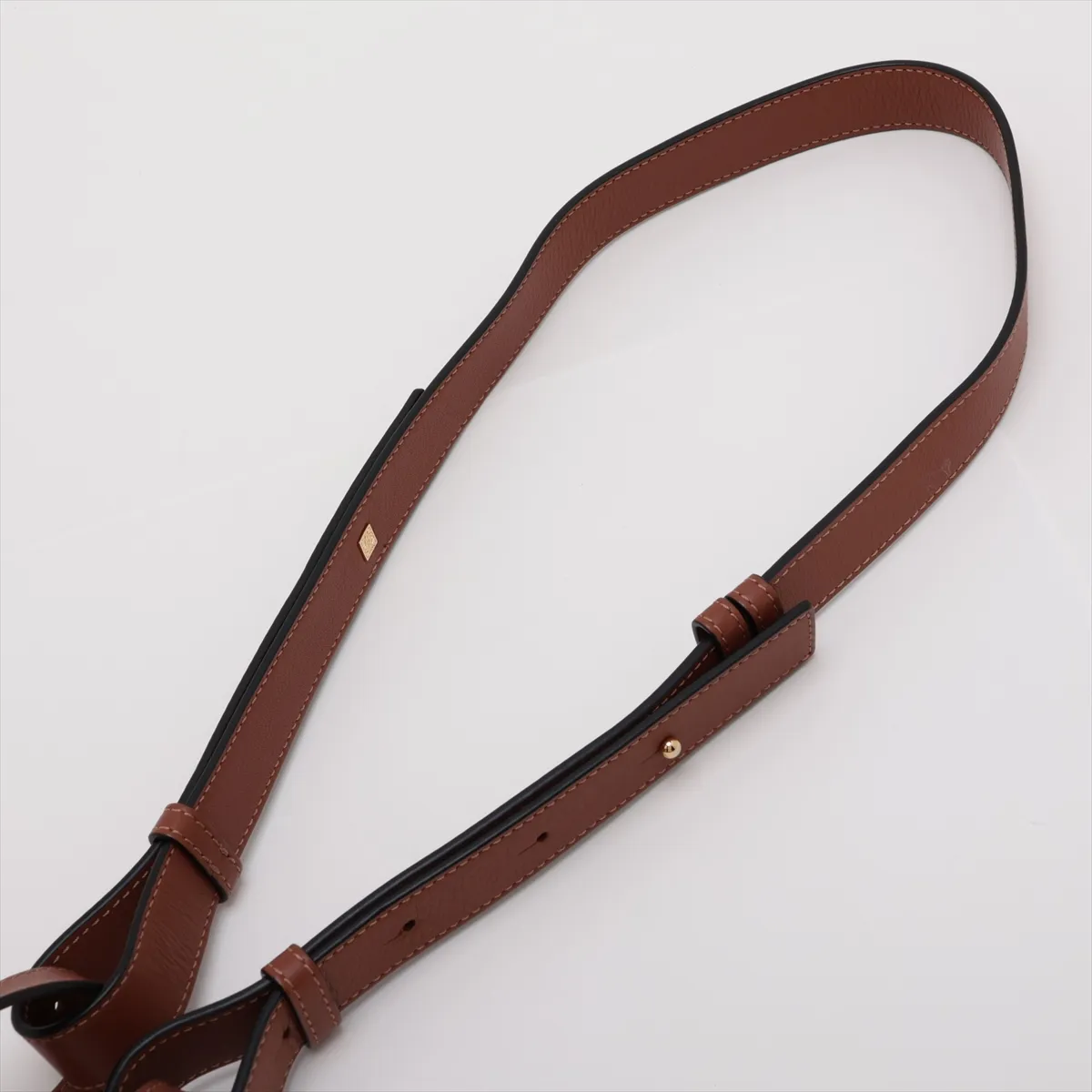 Hammock Small Leather 2-Way Handbag, Beige — view 7