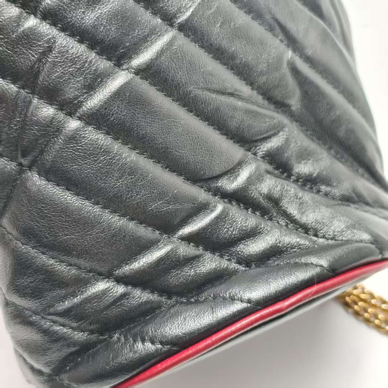 【*Shipped from: China*】GUCCI GG Marmont Leather Shoulder Bag 573817 — view 12