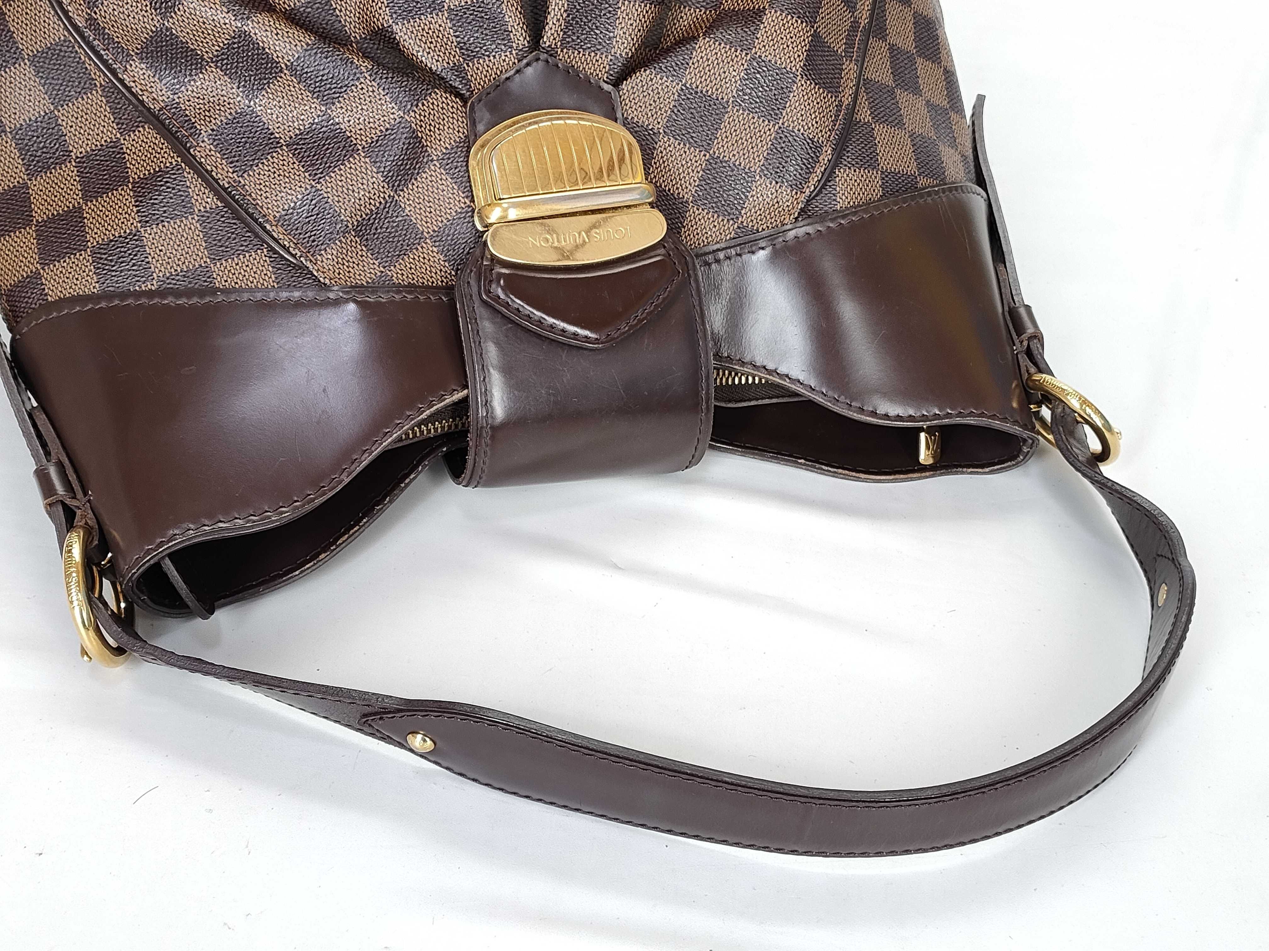 Damier Sistina PM N41542 FL2099 Brown Shoulder Bag — view 3