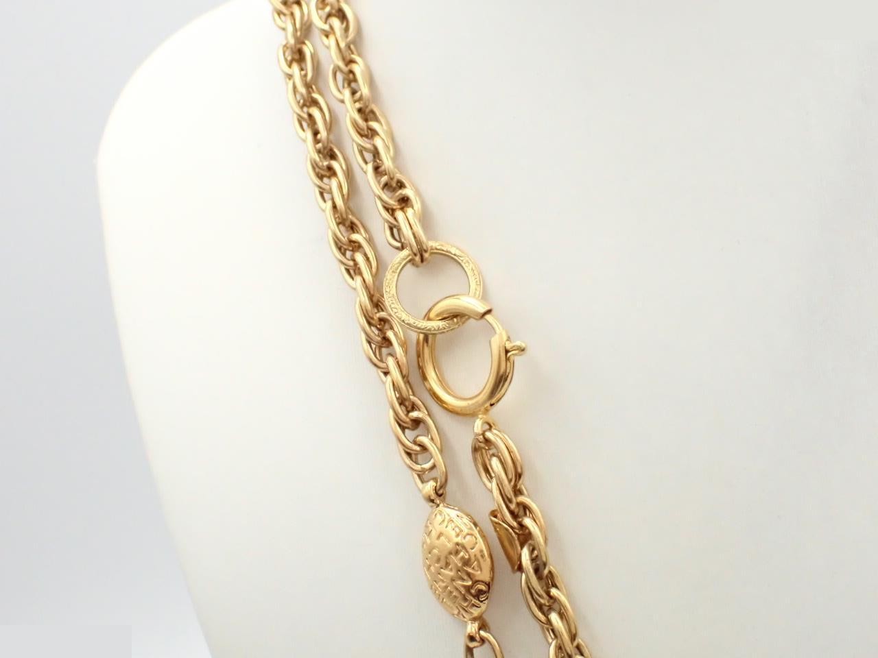 Necklace, Gold Plated, Total Length Approx. 180cm — view 2