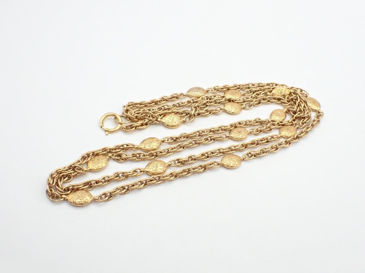 Necklace, Gold Plated, Total Length Approx. 180cm — view 3