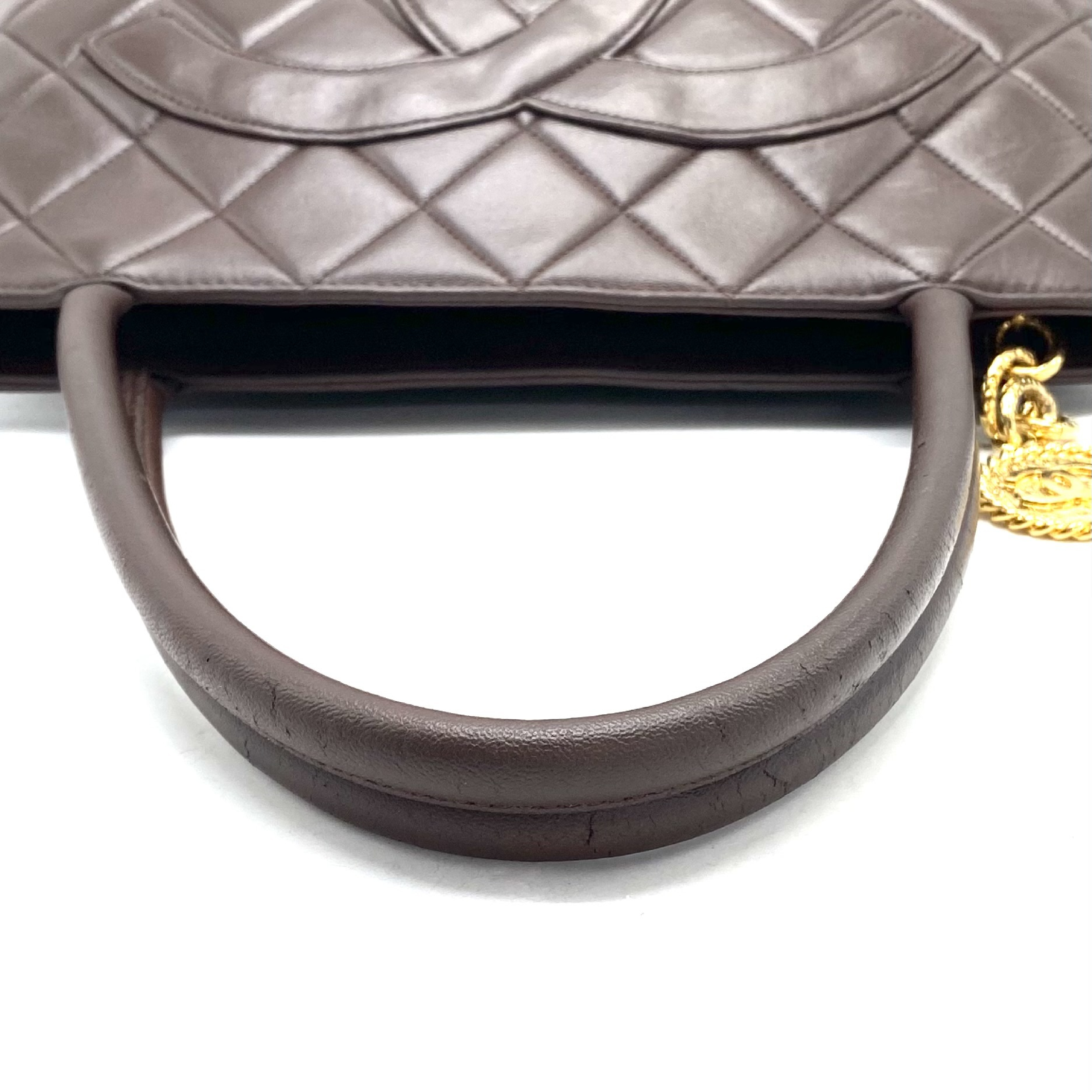 Matelassé Coco Mark Lambskin Reissue Tote Bag — view 5