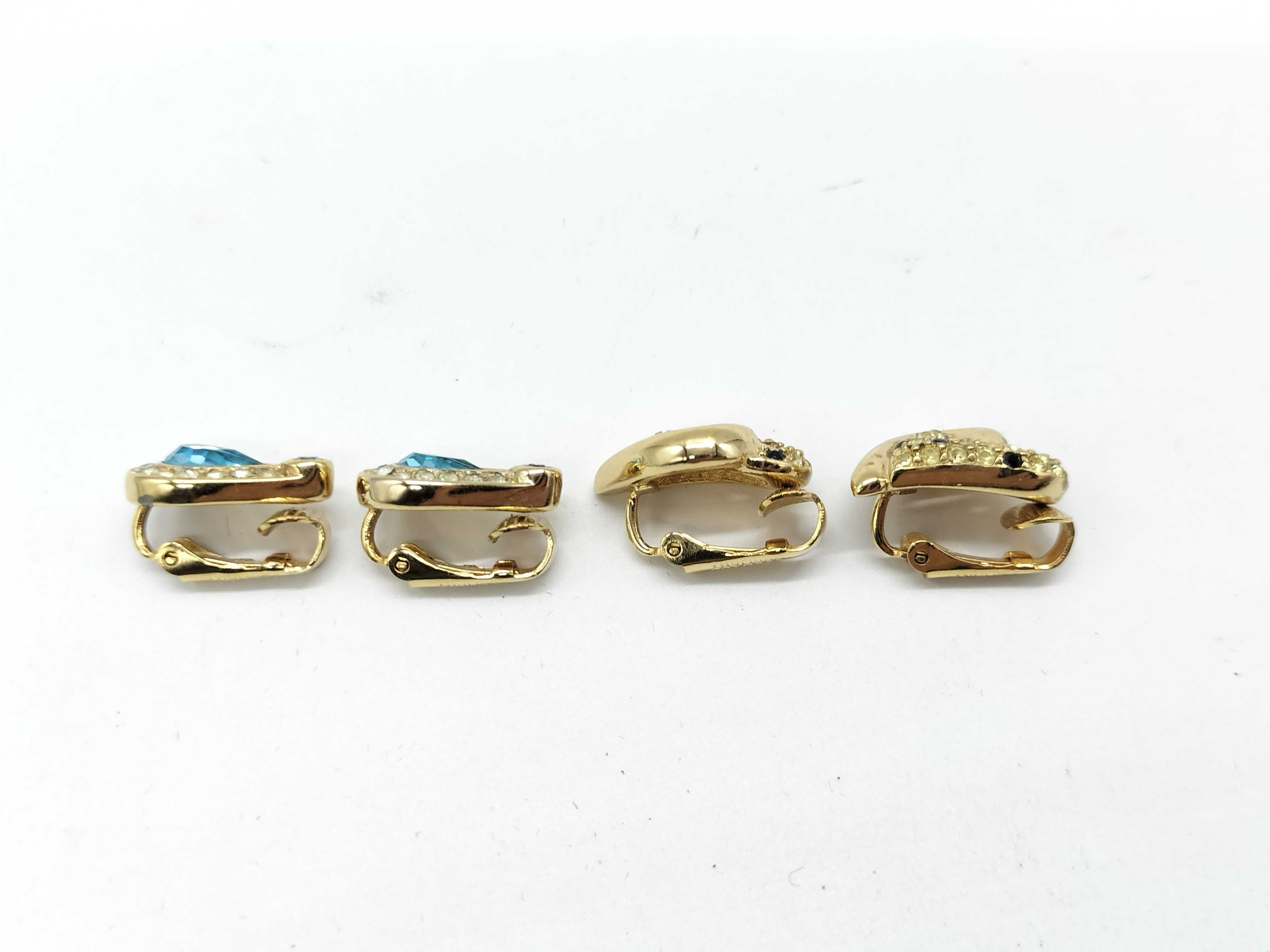 teardrop and heart rhinestone earrings *2 — view 3