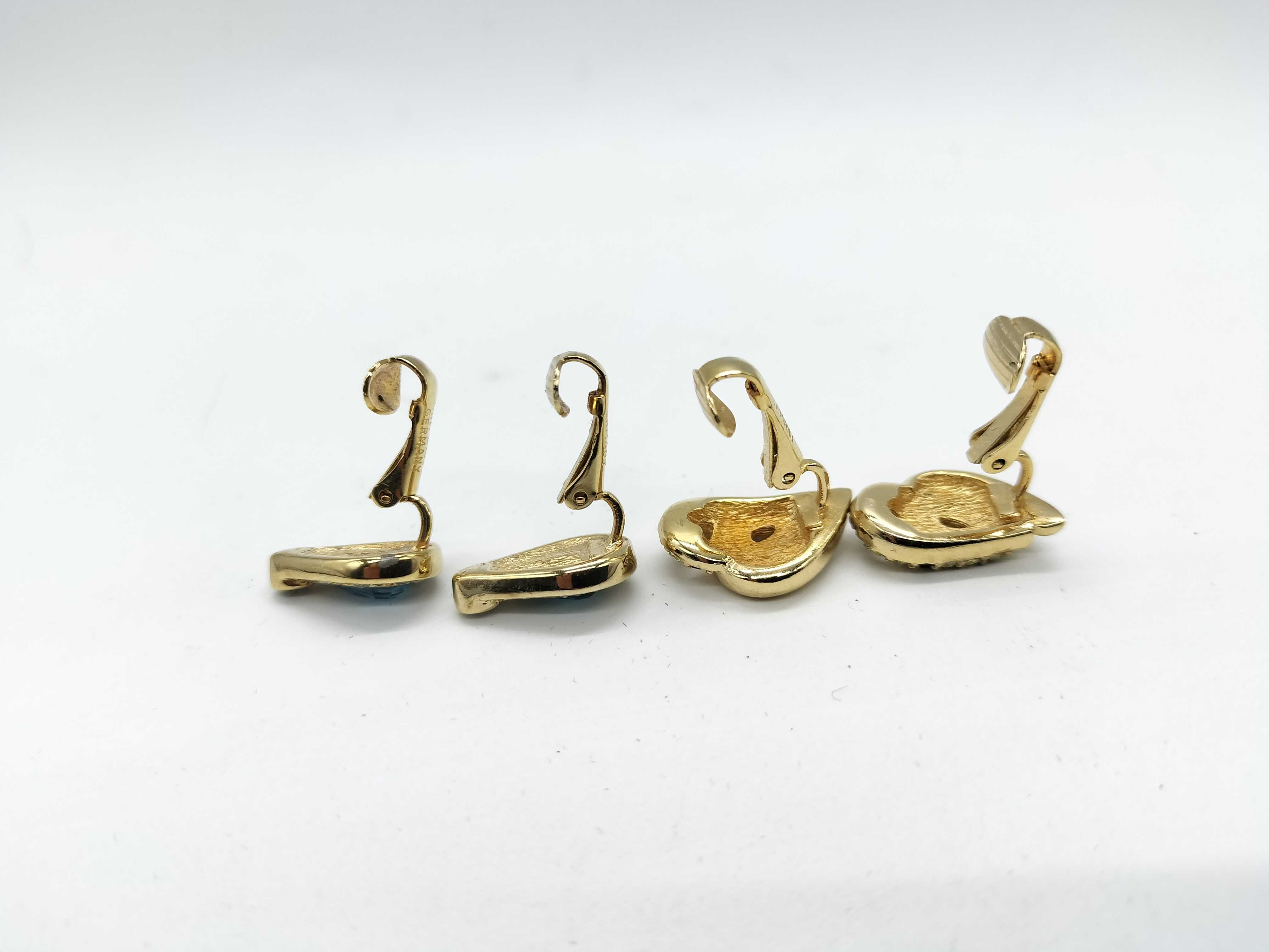 teardrop and heart rhinestone earrings *2 — view 4