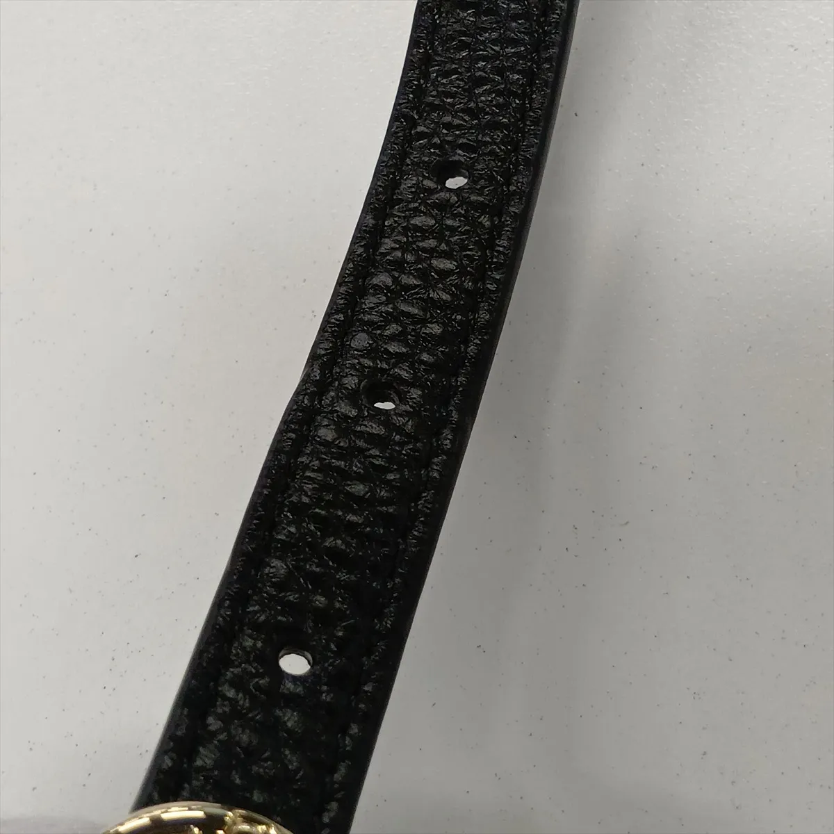 GG Emblem 815409 Leather Chain Shoulder Bag, Black — view 10