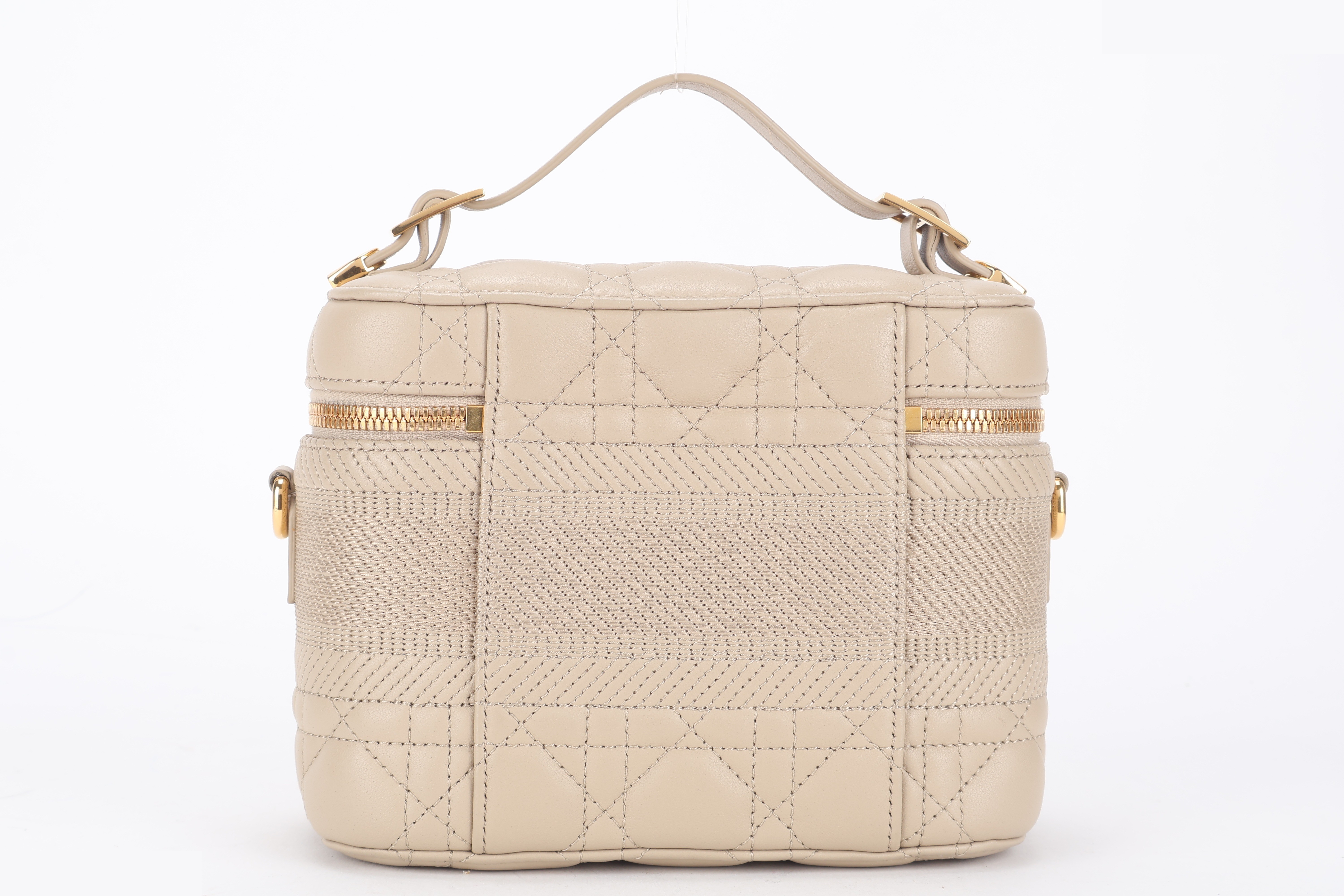 VANITY CASE SMALL BEIGE LAMBSKIN GHW — view 2