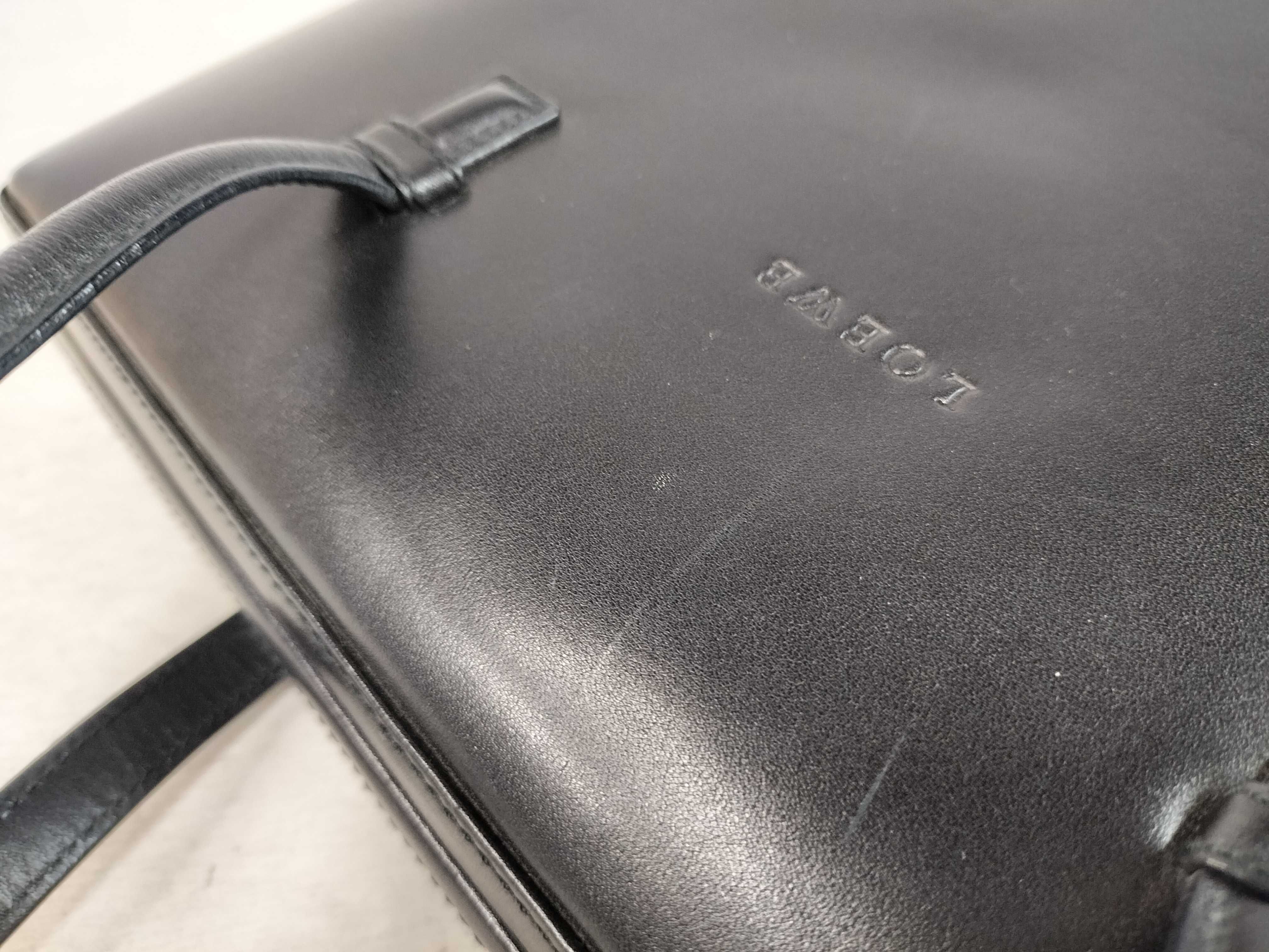 (Loewe) / Clasp Handbag / Vintage / Logo / Calf Leather / Black Handbag — view 15