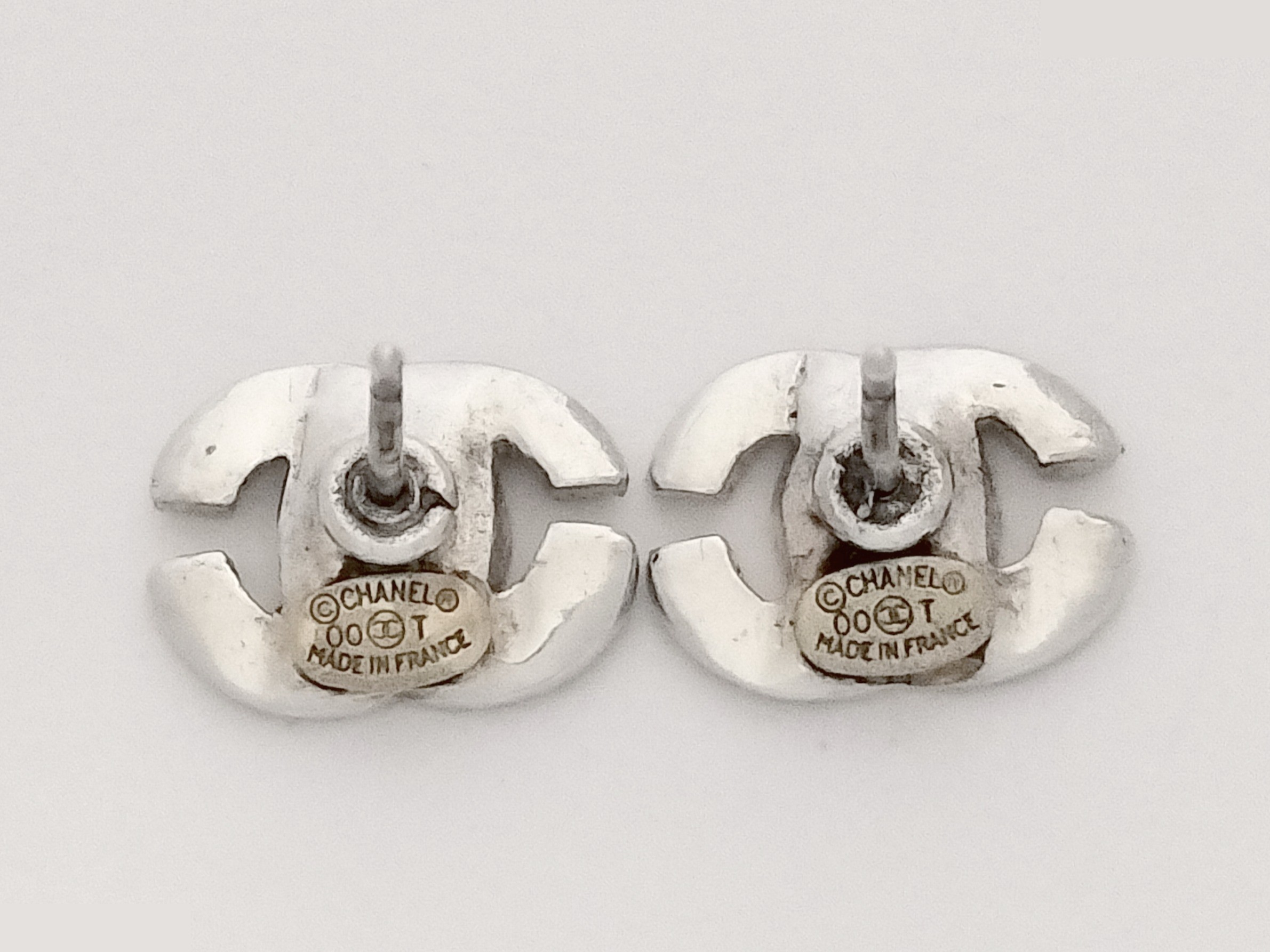 Coco Black Silver Mini Earrings — view 3