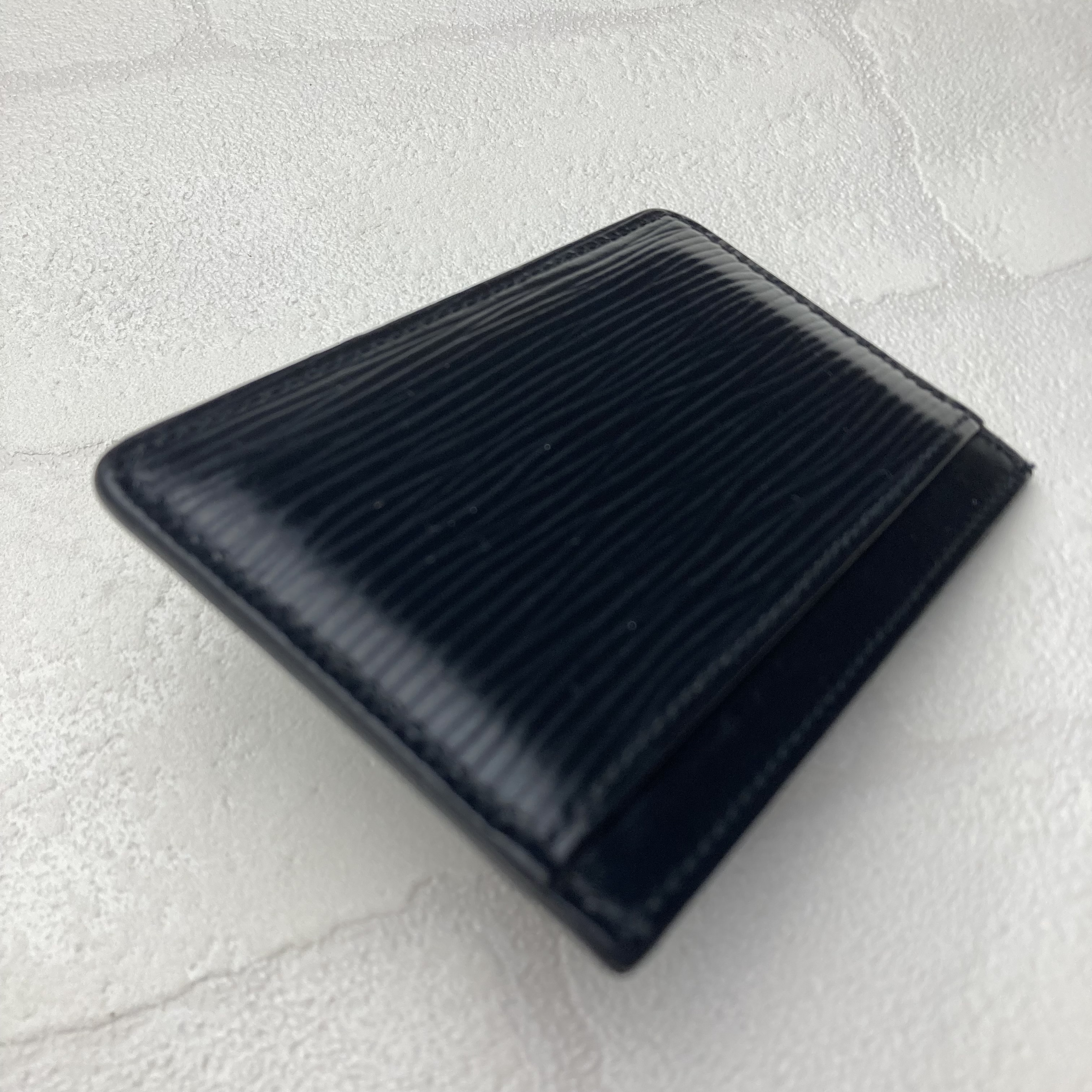 Card Case, Pass Case, Business Card Holder, Epi Leather, Black, M63512, Portecartes Simple Card Case — view 8