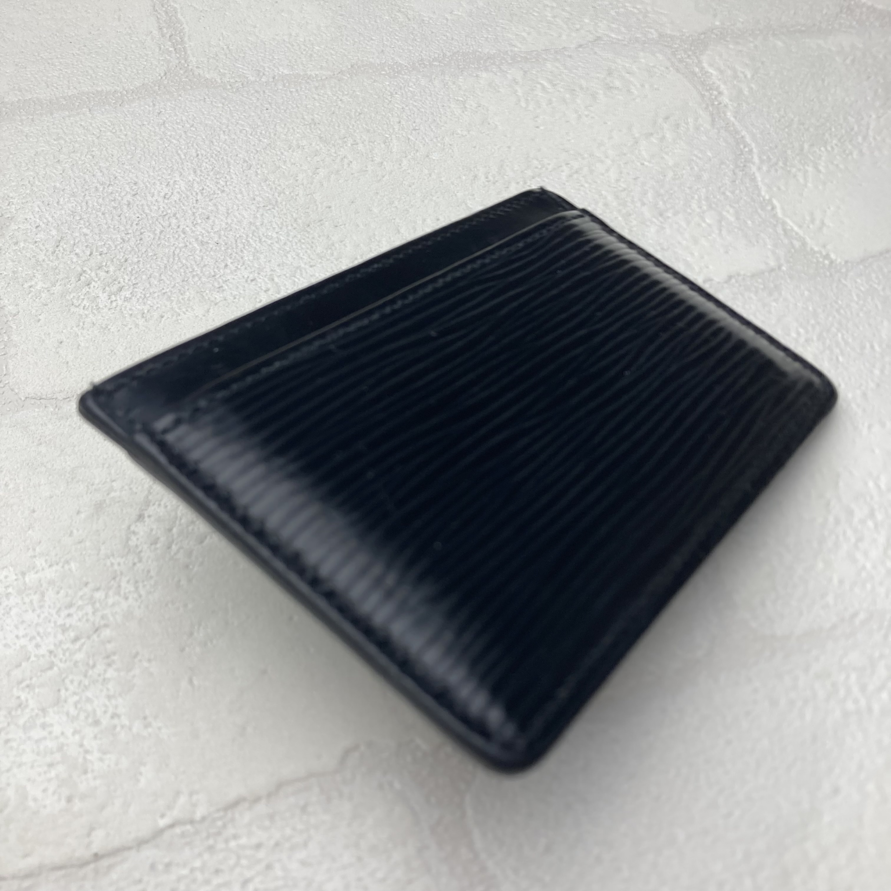 Card Case, Pass Case, Business Card Holder, Epi Leather, Black, M63512, Portecartes Simple Card Case — view 9