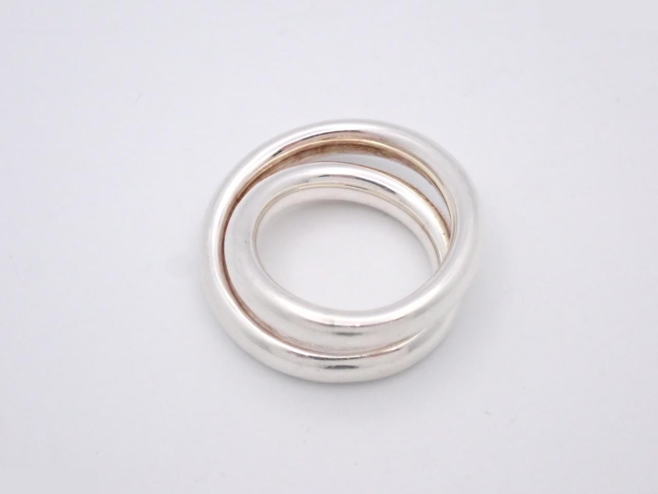 ring, 925 sterling silver, 15.2g, Vertige finish, actual size #12 — view 3